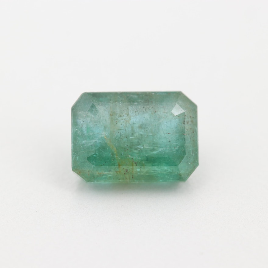 Loose 3.40 CT Emerald Gemstone