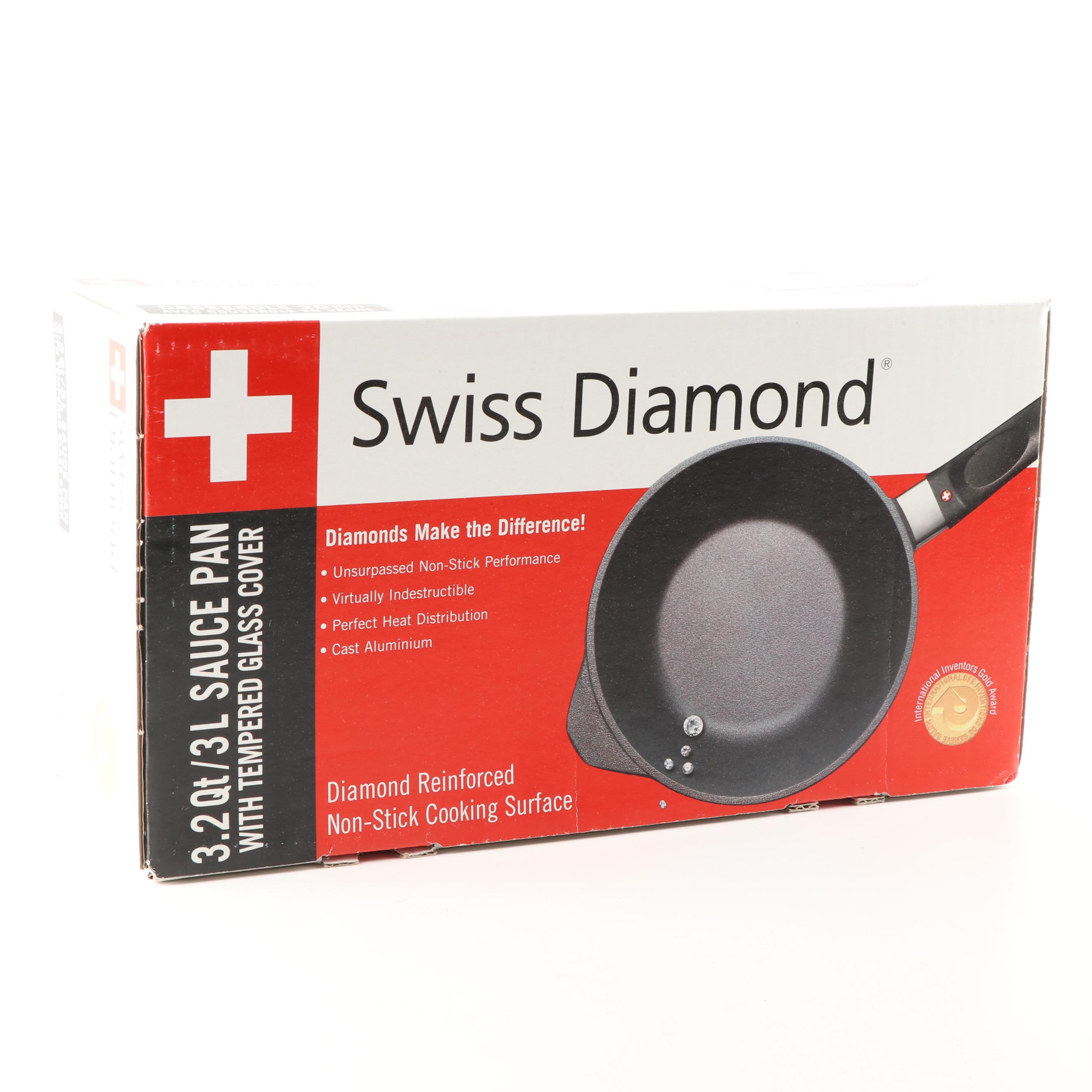 Swiss Diamond 3.2 Qt Sauce Pan