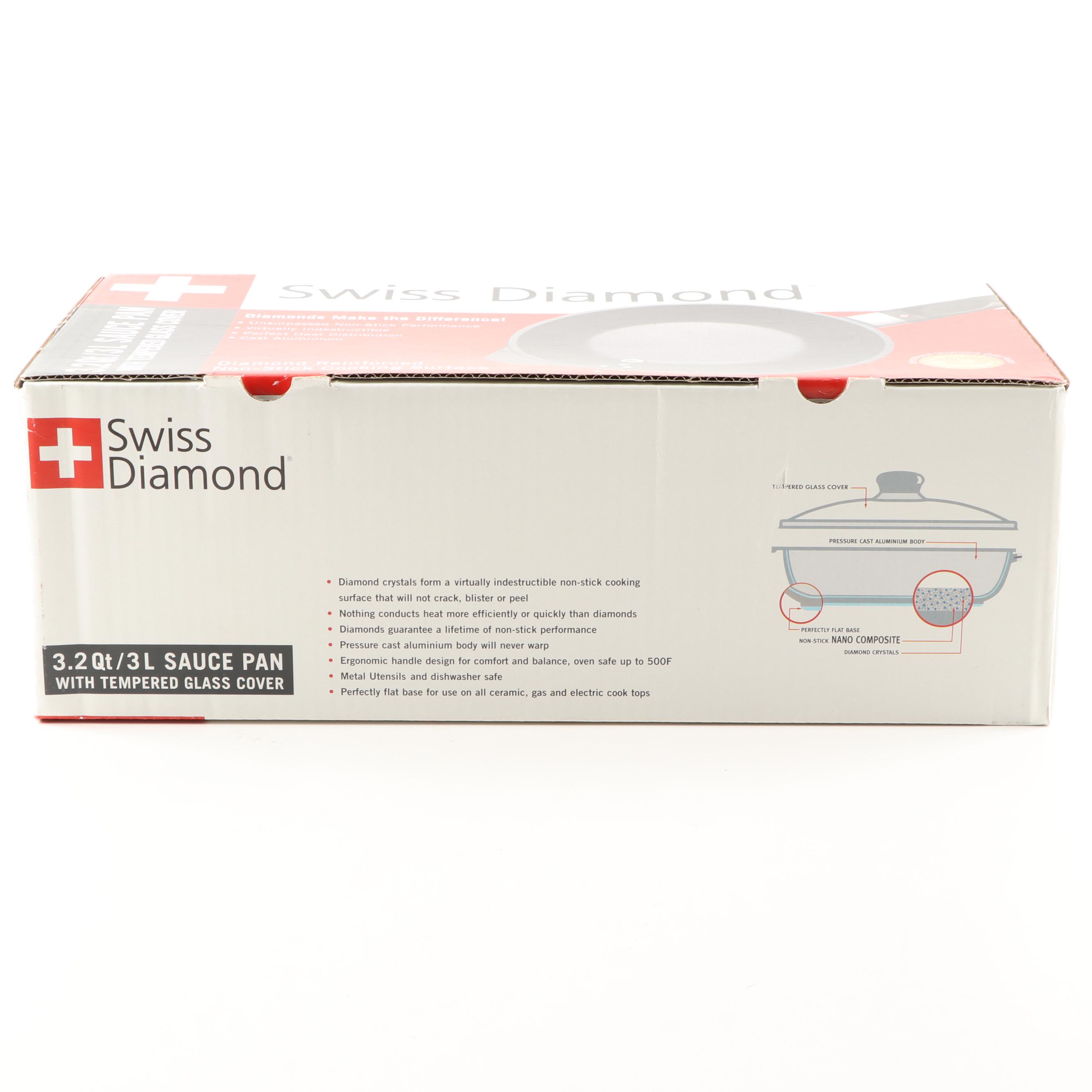 Swiss Diamond 3.2 Qt Sauce Pan
