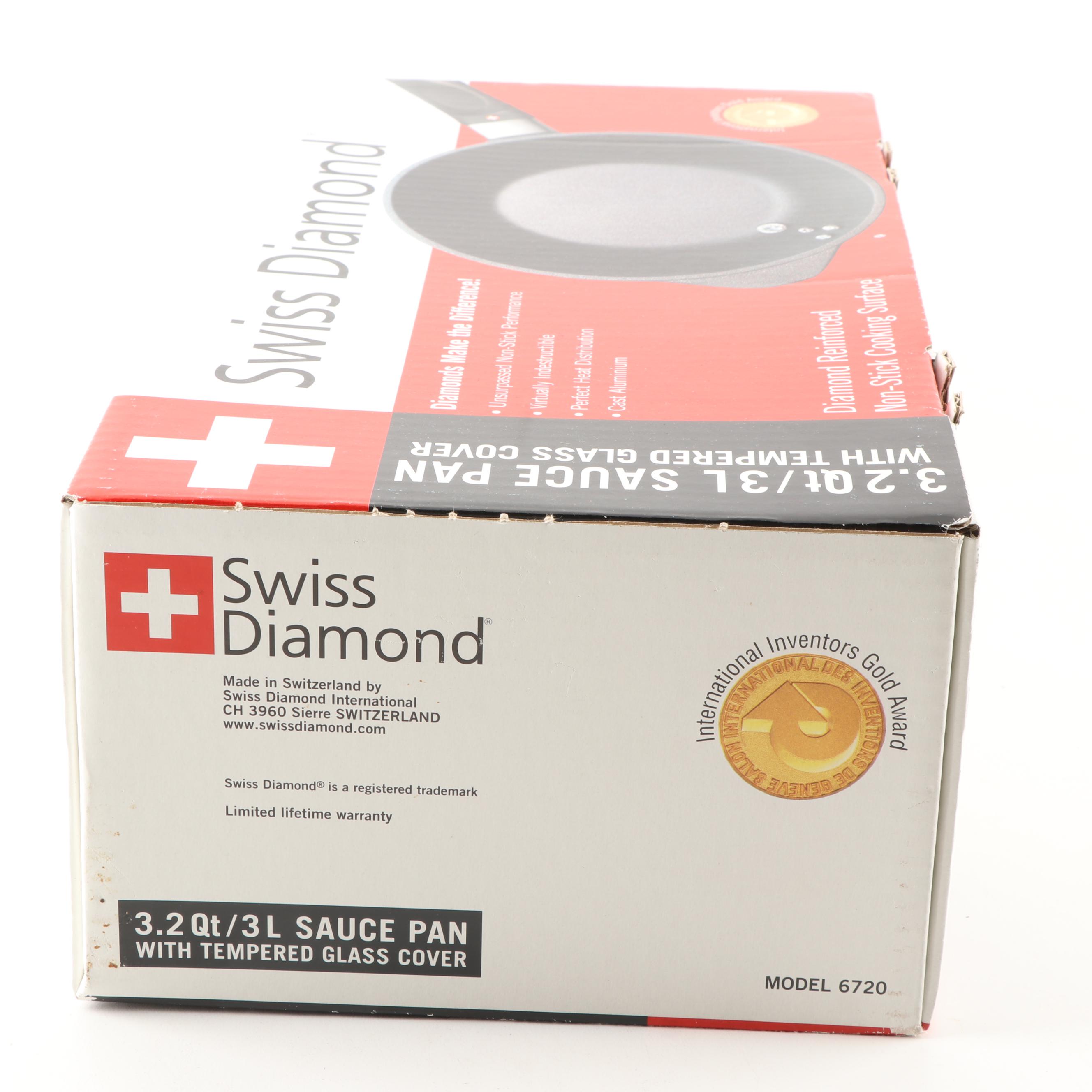 Swiss Diamond 3.2 Qt Sauce Pan
