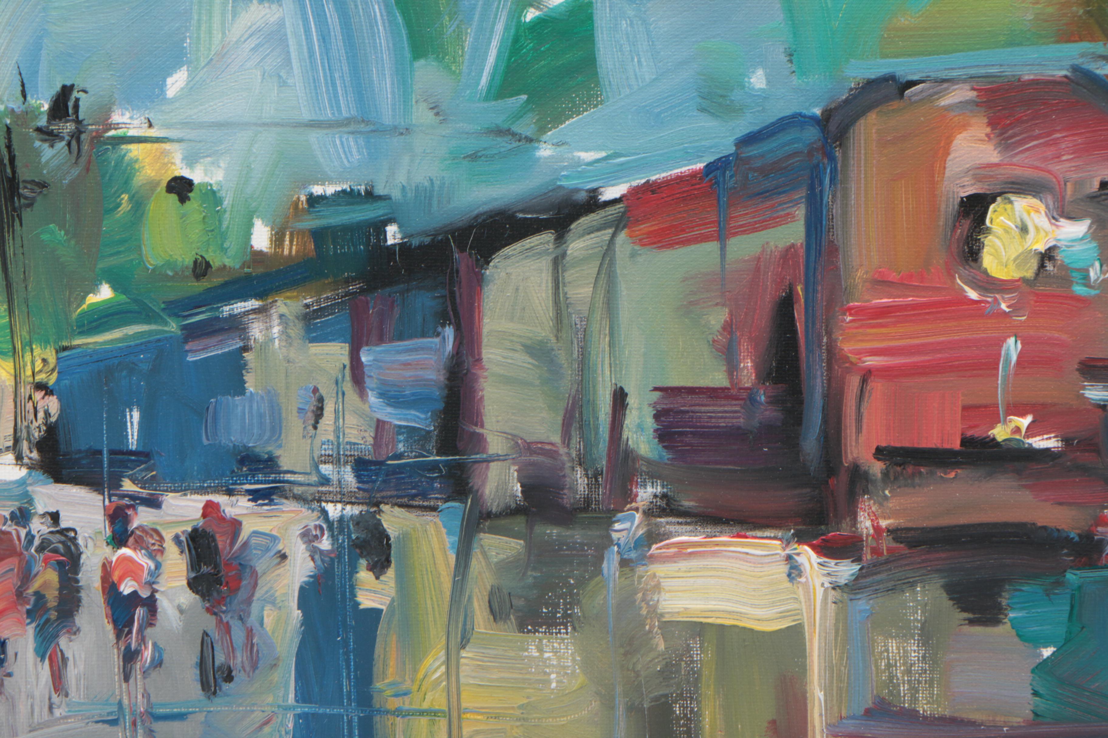 Jose Trujillo Oil Painting "The Train"