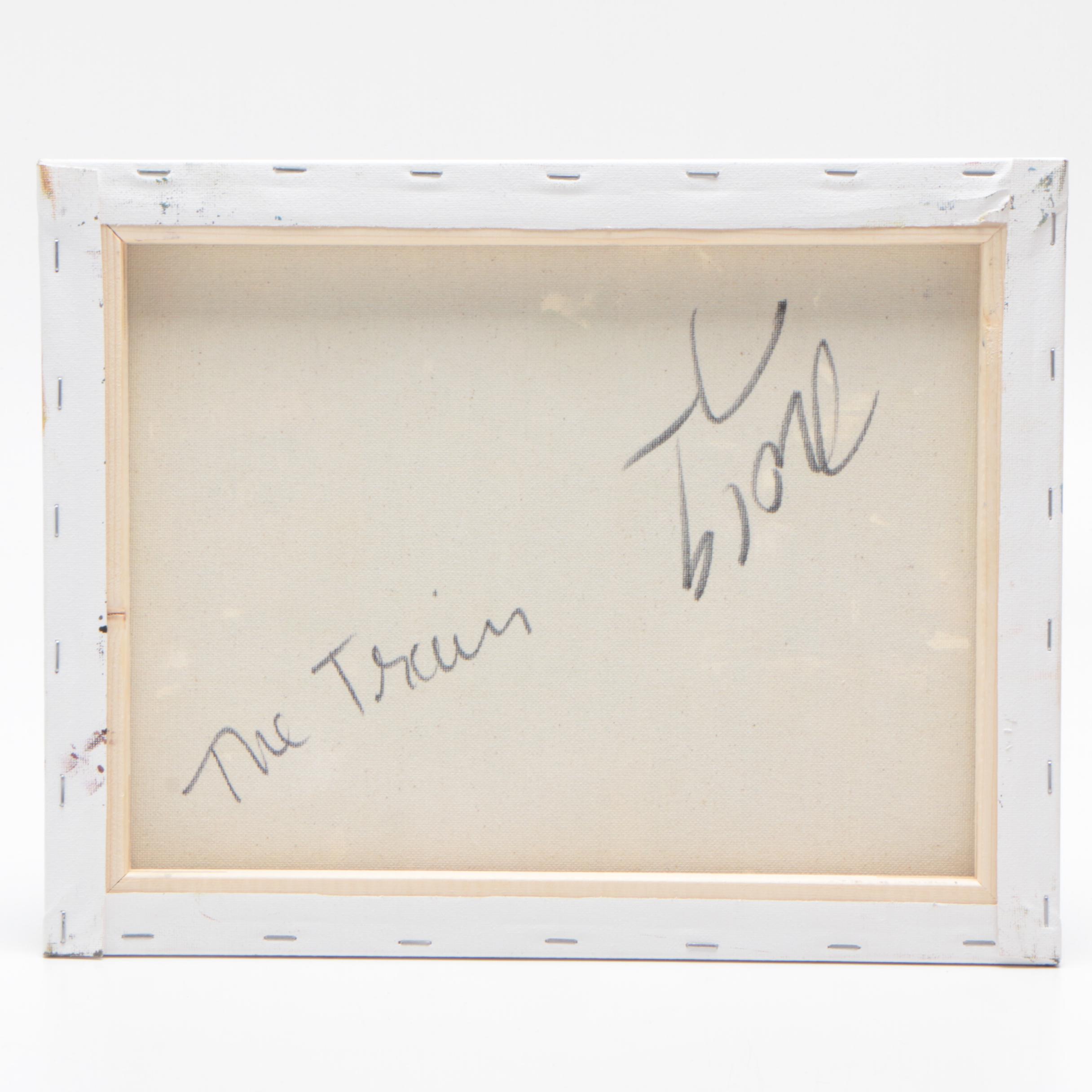 Jose Trujillo Oil Painting "The Train"