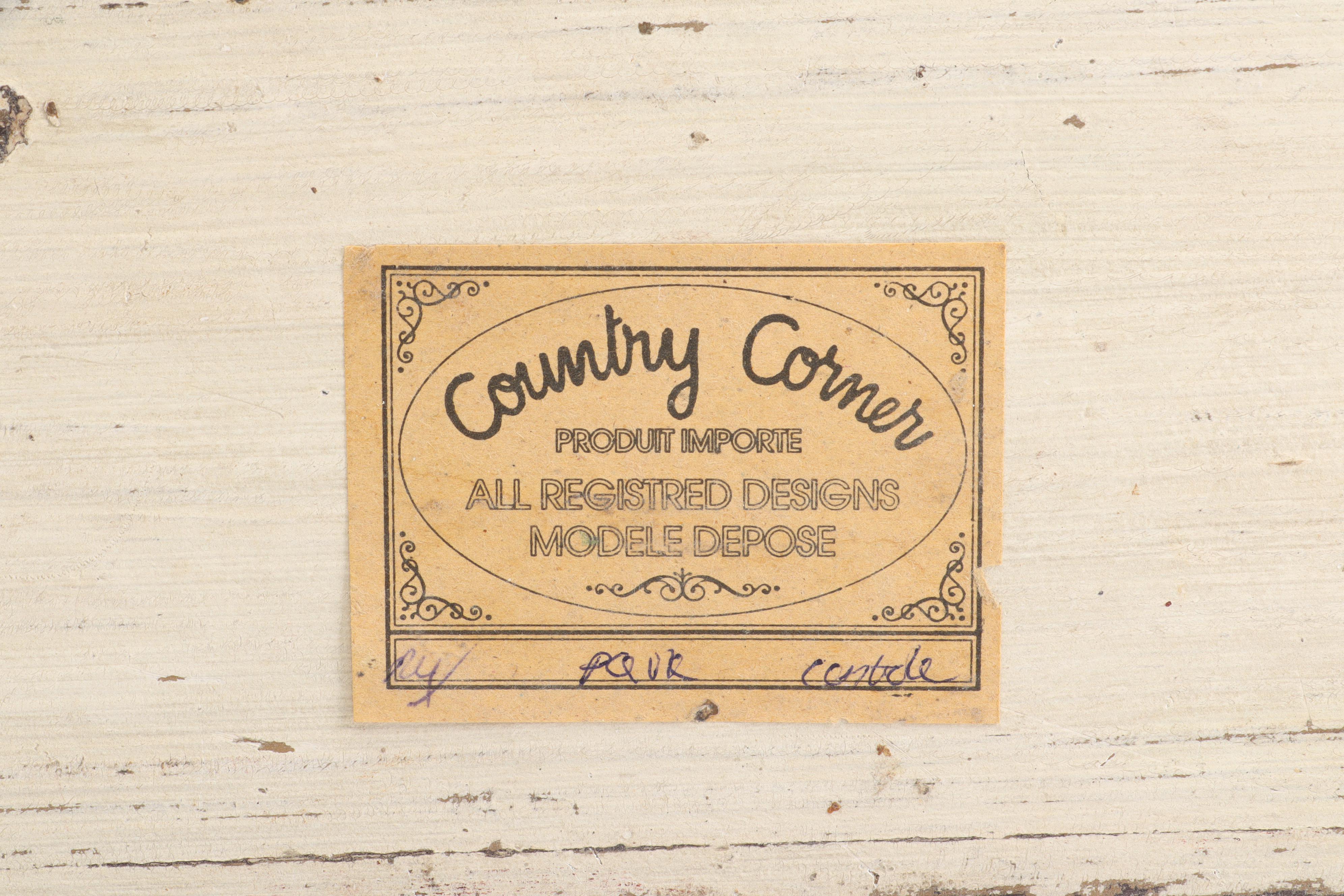 Antique German Spice Cabinet with Porcelain Handles and French Kitchen Decor