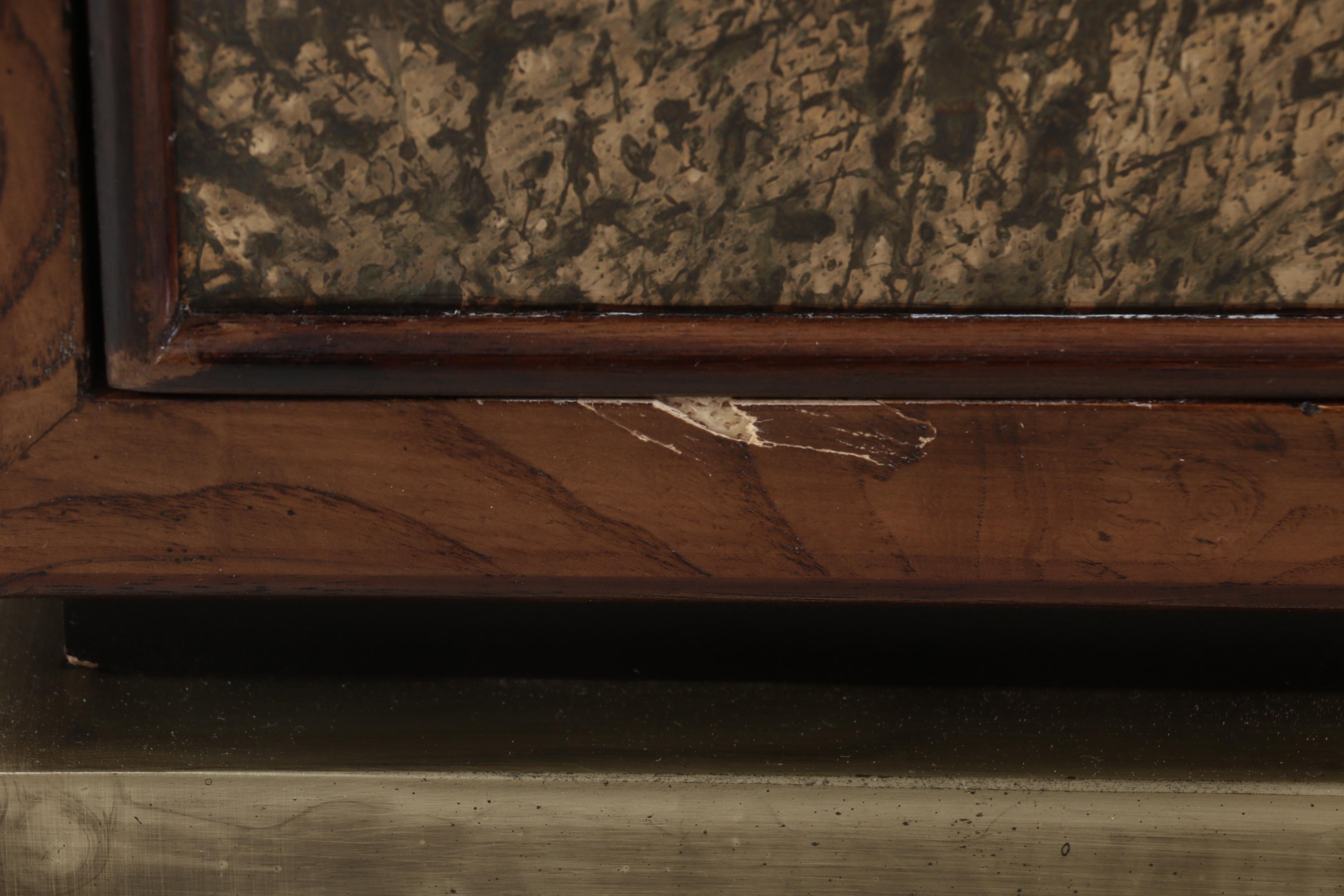 John Widdicomb Burl Wood Credenza, Mid-20th Century