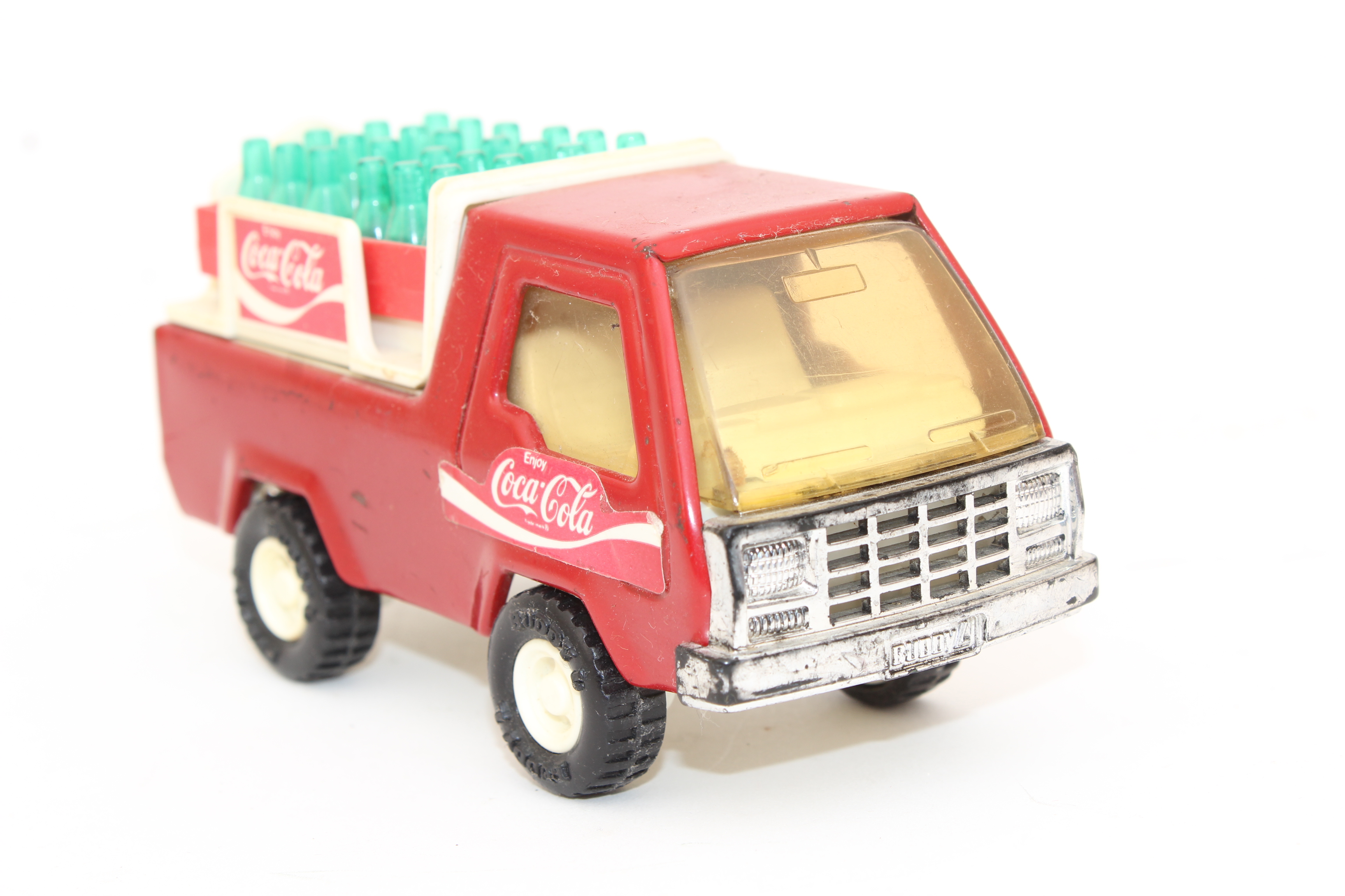 1960's Pepsi Dispenser Style Transistor Radio and Buddy L Cola Toy Truck