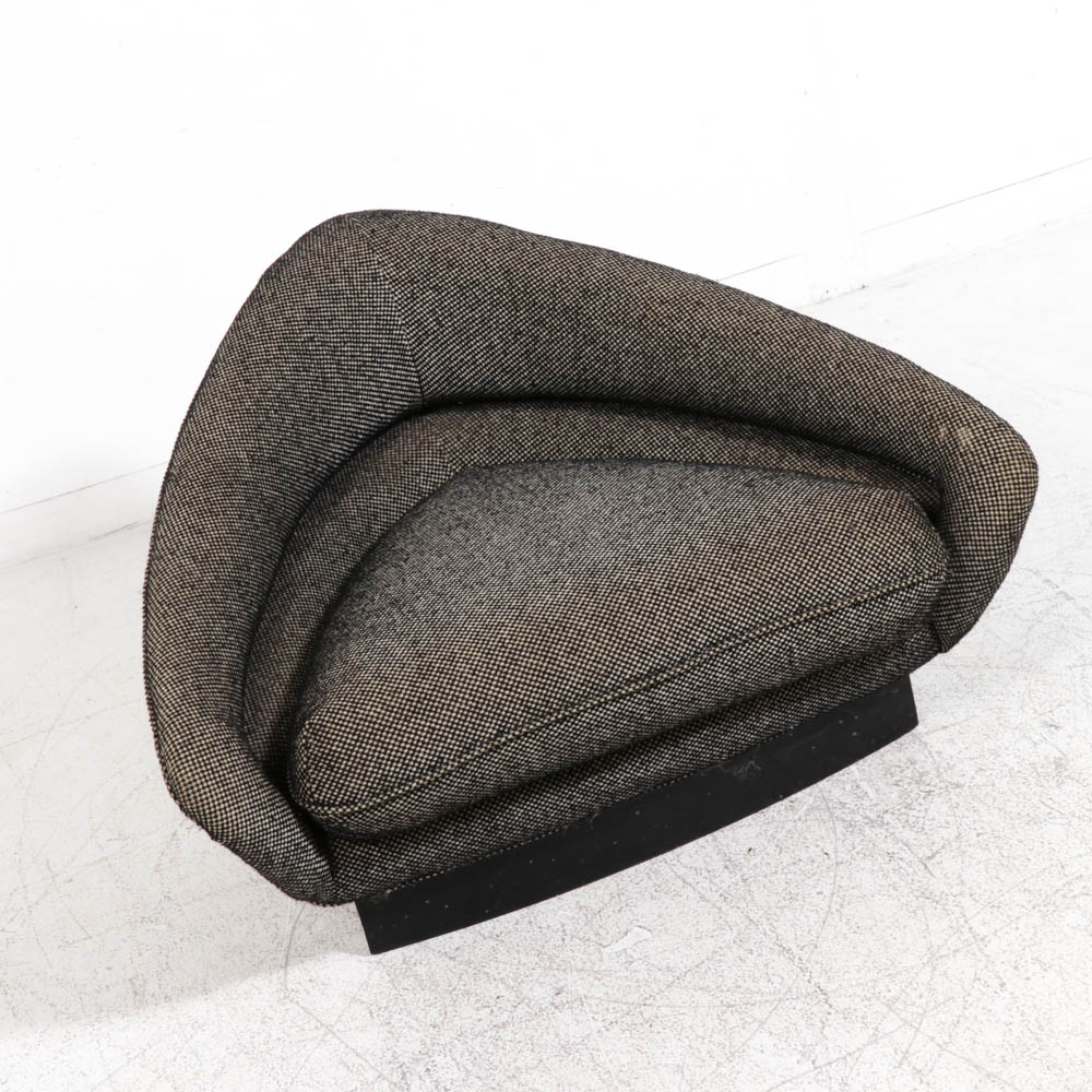 Mid Century Modern Wieland Furniture Co. Triangle Lounge Chair