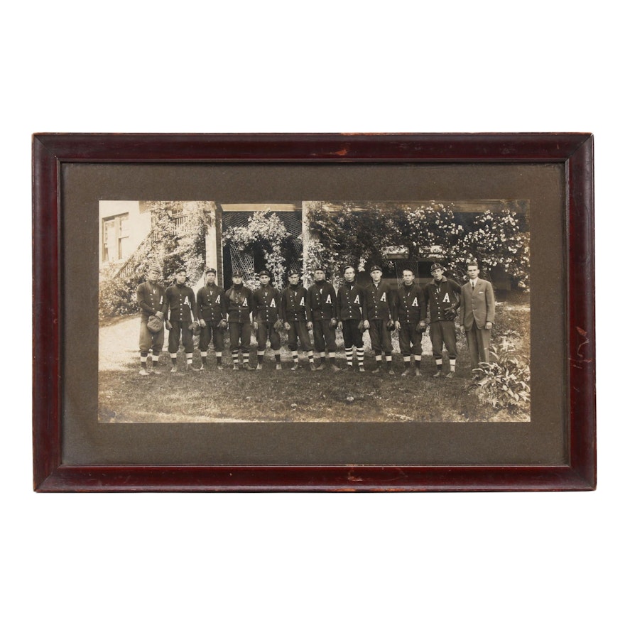 Asheville, North Carolina Semi-Professional Baseball Team Photograph, Circa 1920