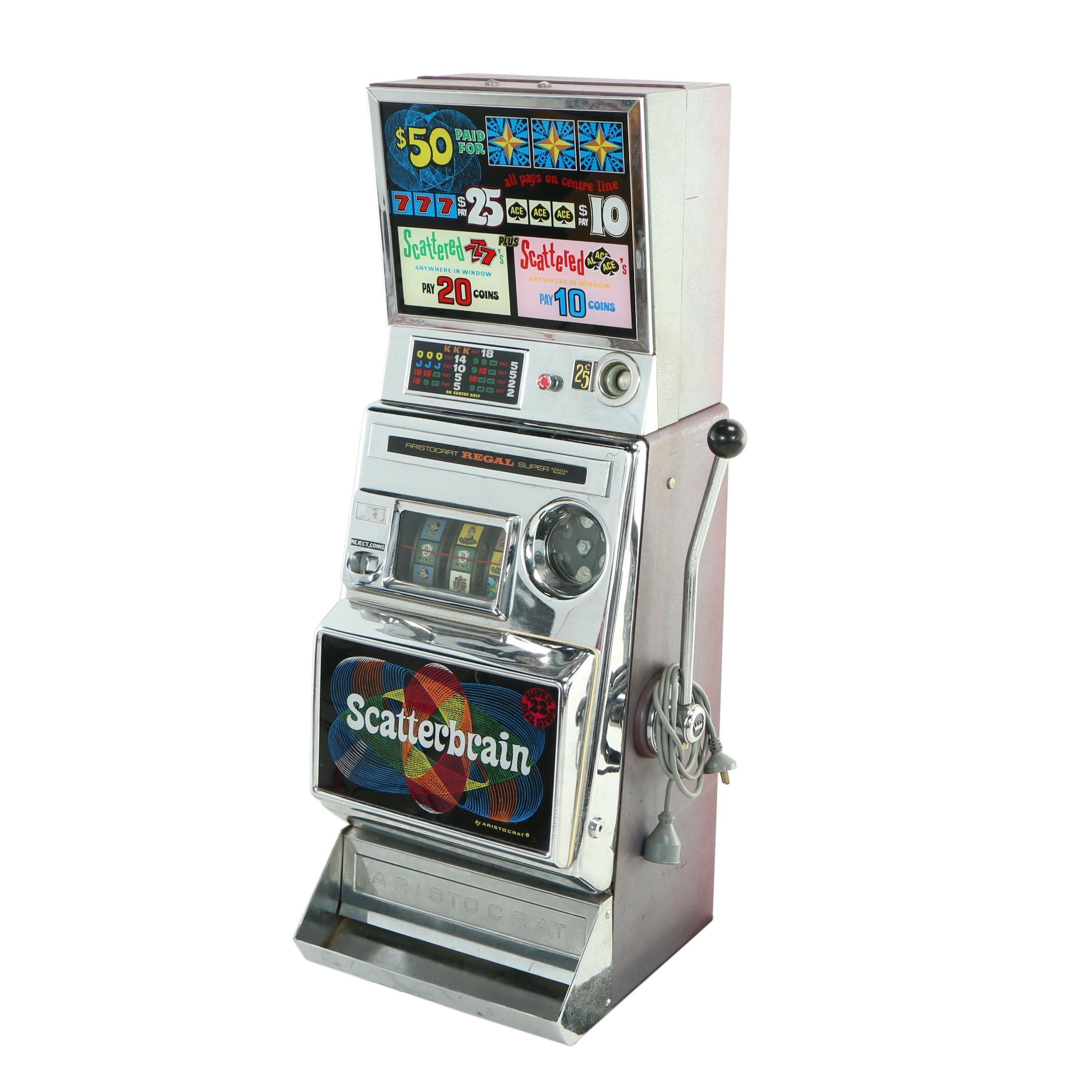 Aristocrat Regal "Scatterbrain" Super 22 Slot Machine