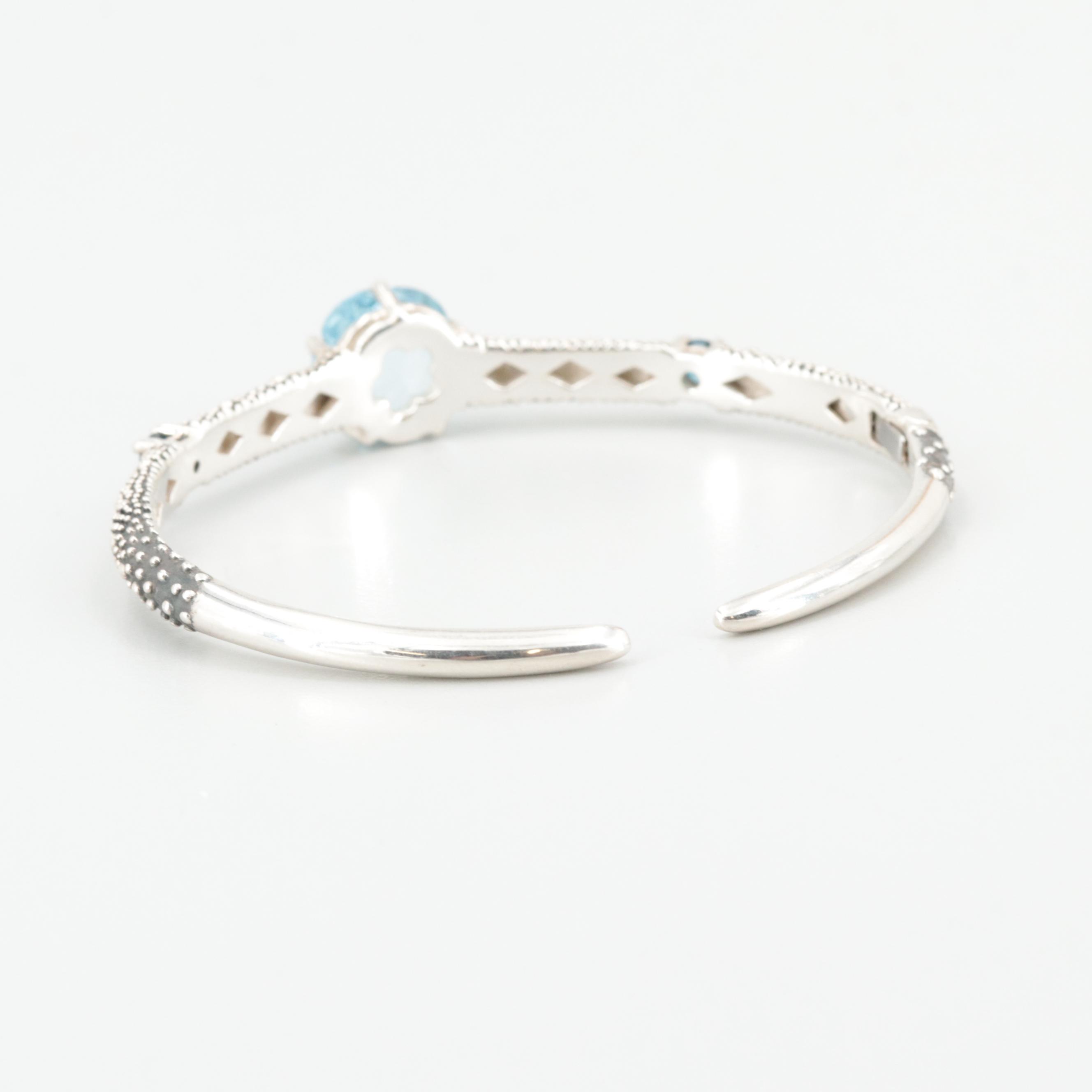 Michael Dawkins Sterling Silver Topaz Bracelet