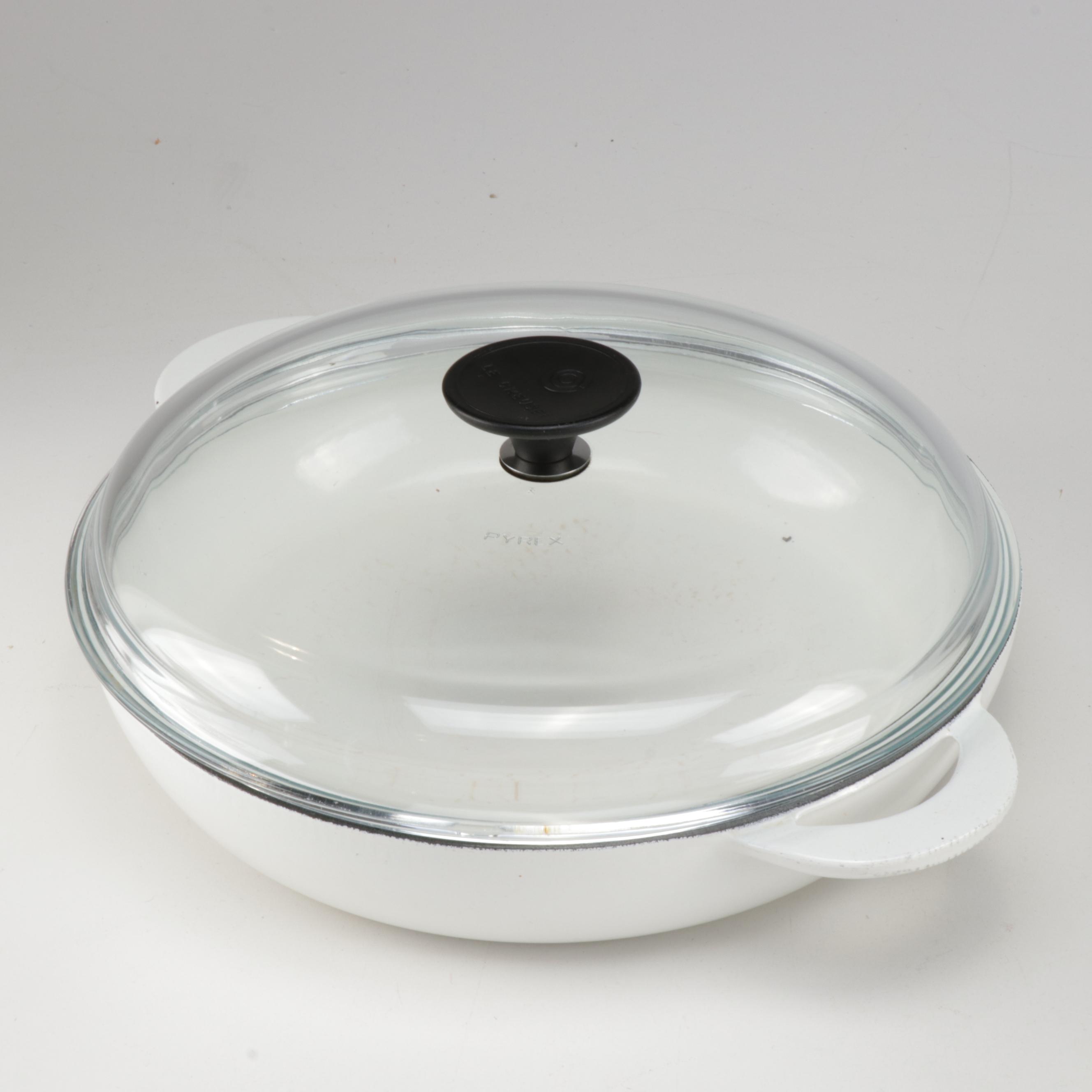 Williams-Sonoma Le Creuset White Enameled Cast Iron Cookware