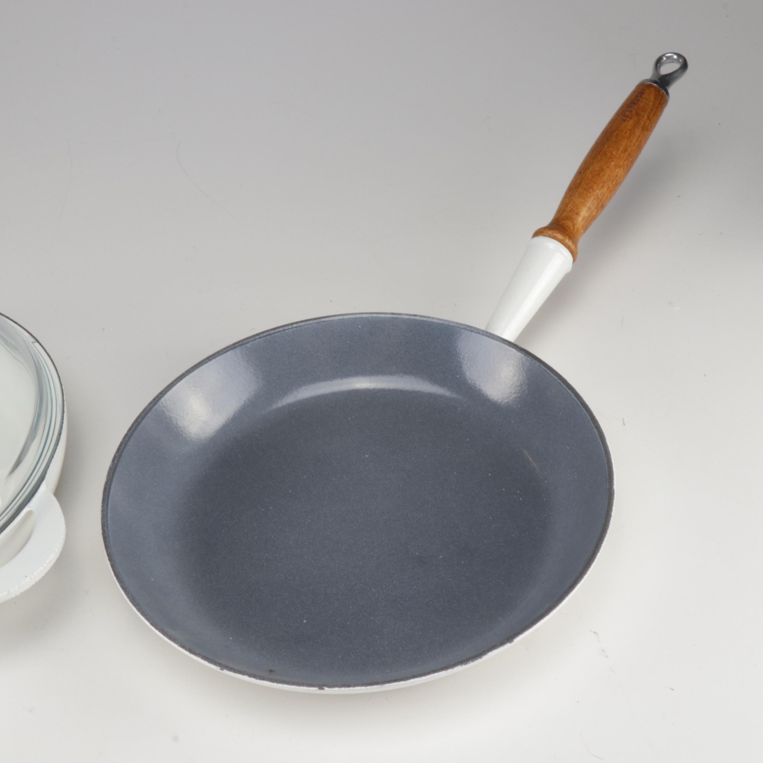 Williams-Sonoma Le Creuset White Enameled Cast Iron Cookware