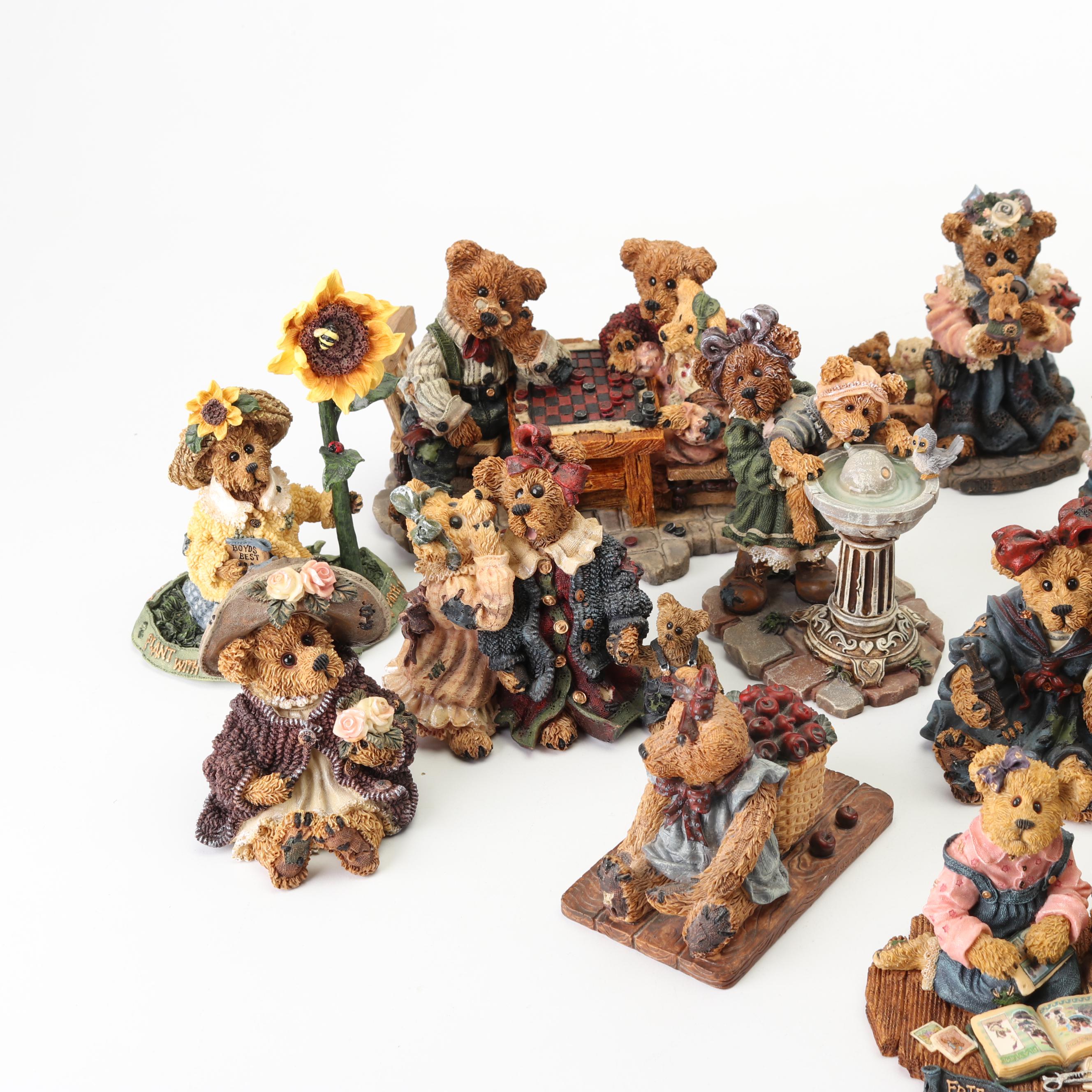 Boyds Bears and Friends "The Bearstone Collection" Resin Figurines