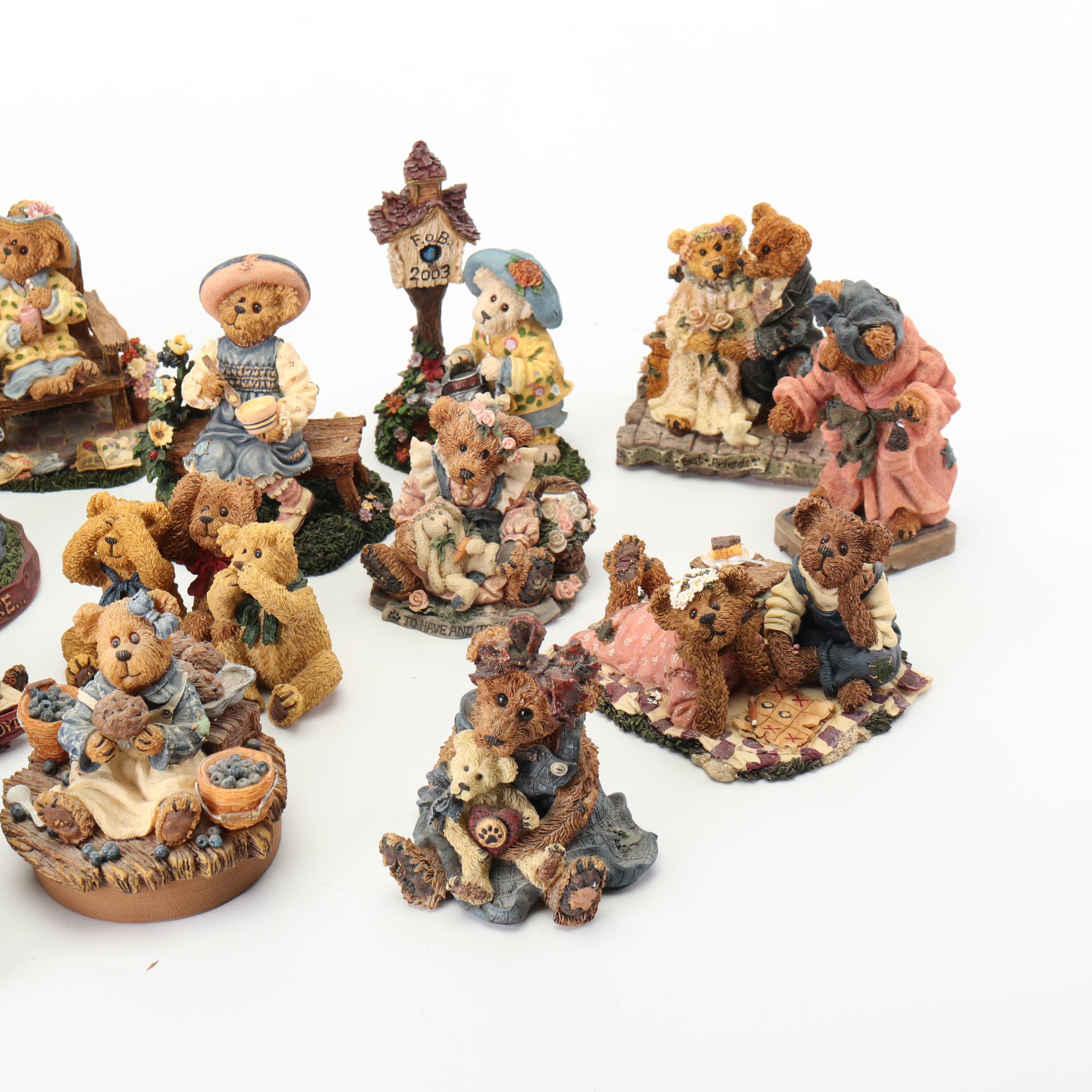Boyds Bears and Friends "The Bearstone Collection" Resin Figurines