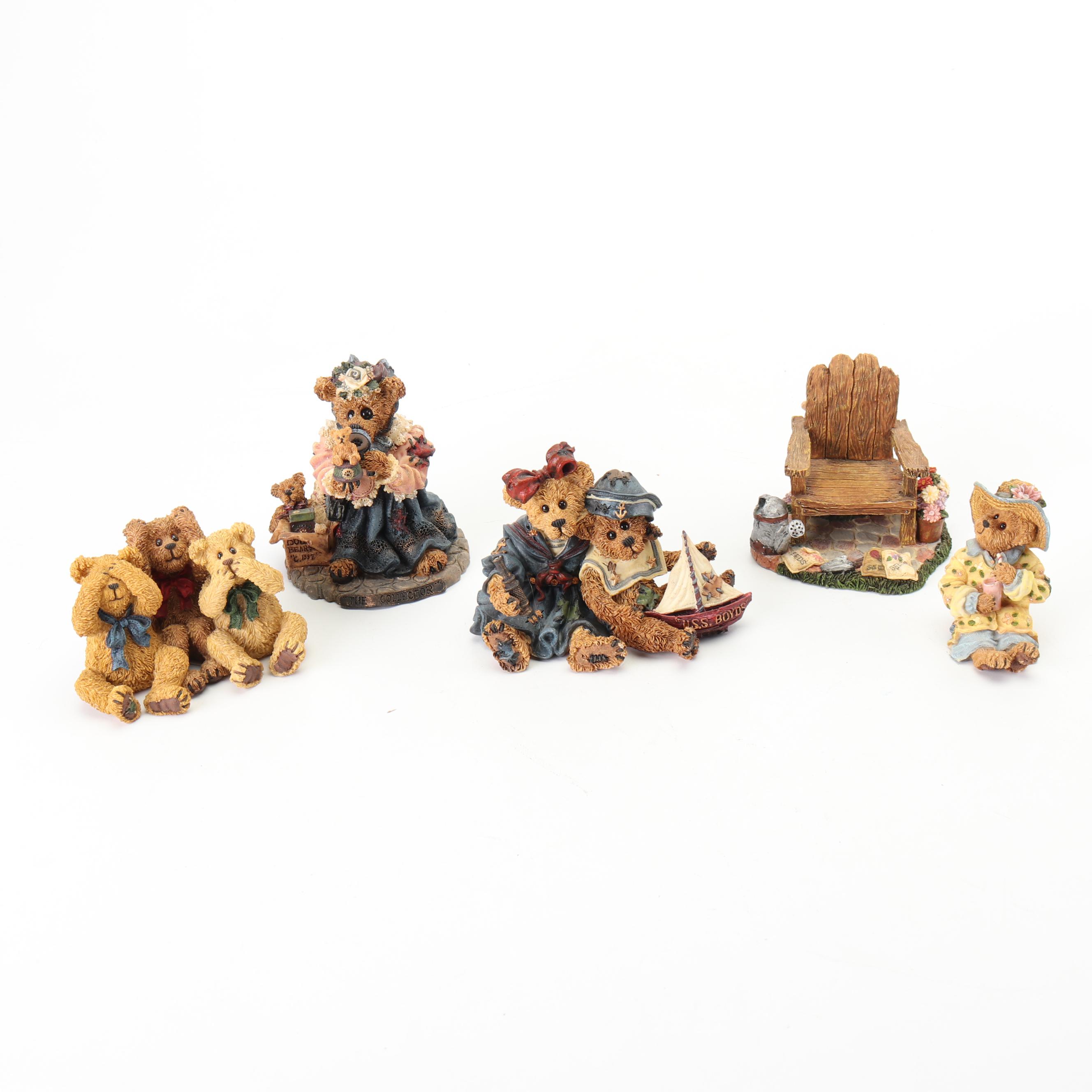 Boyds Bears and Friends "The Bearstone Collection" Resin Figurines