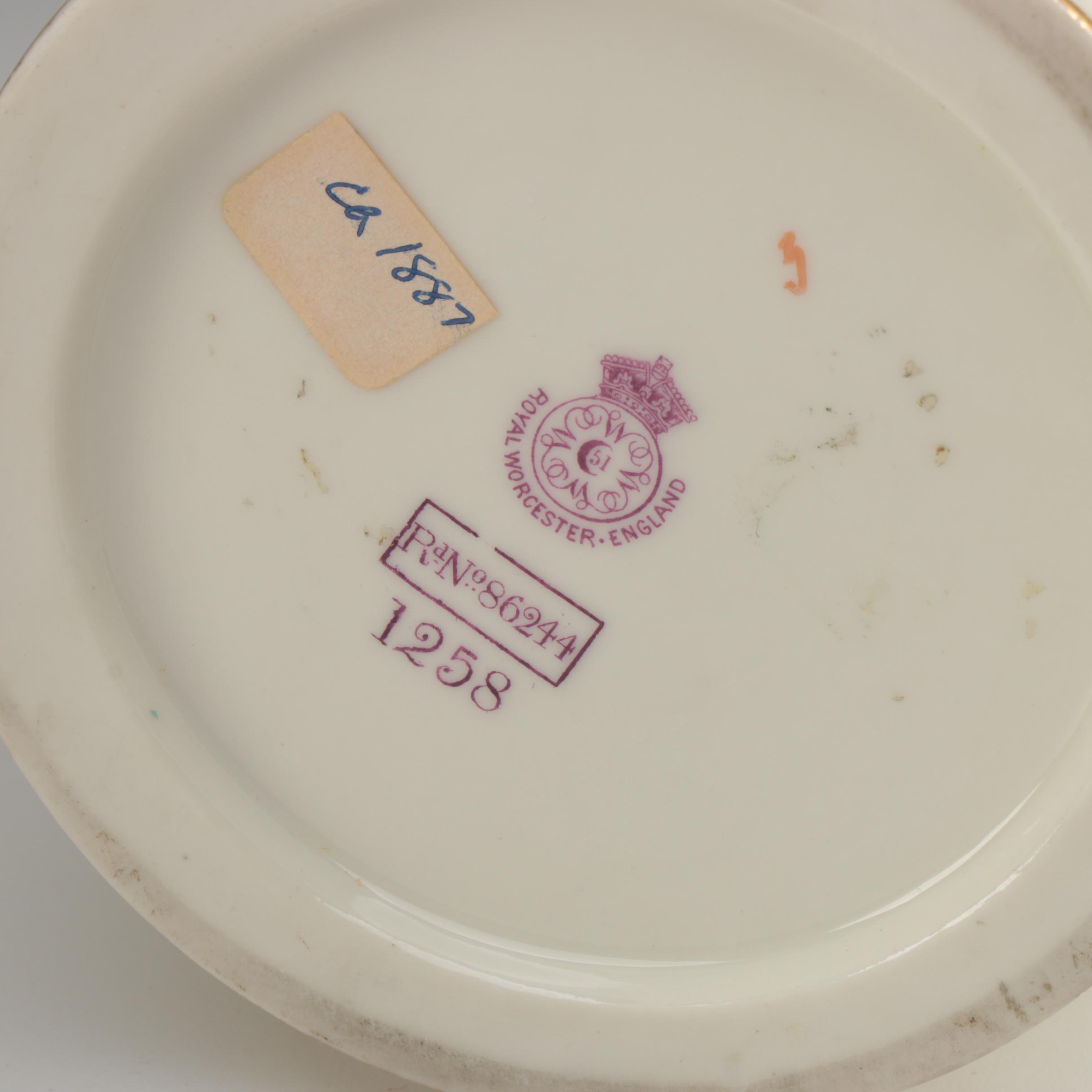 Royal Worcester Lion's Head Blush Ivory Pitcher, Circa 1880s