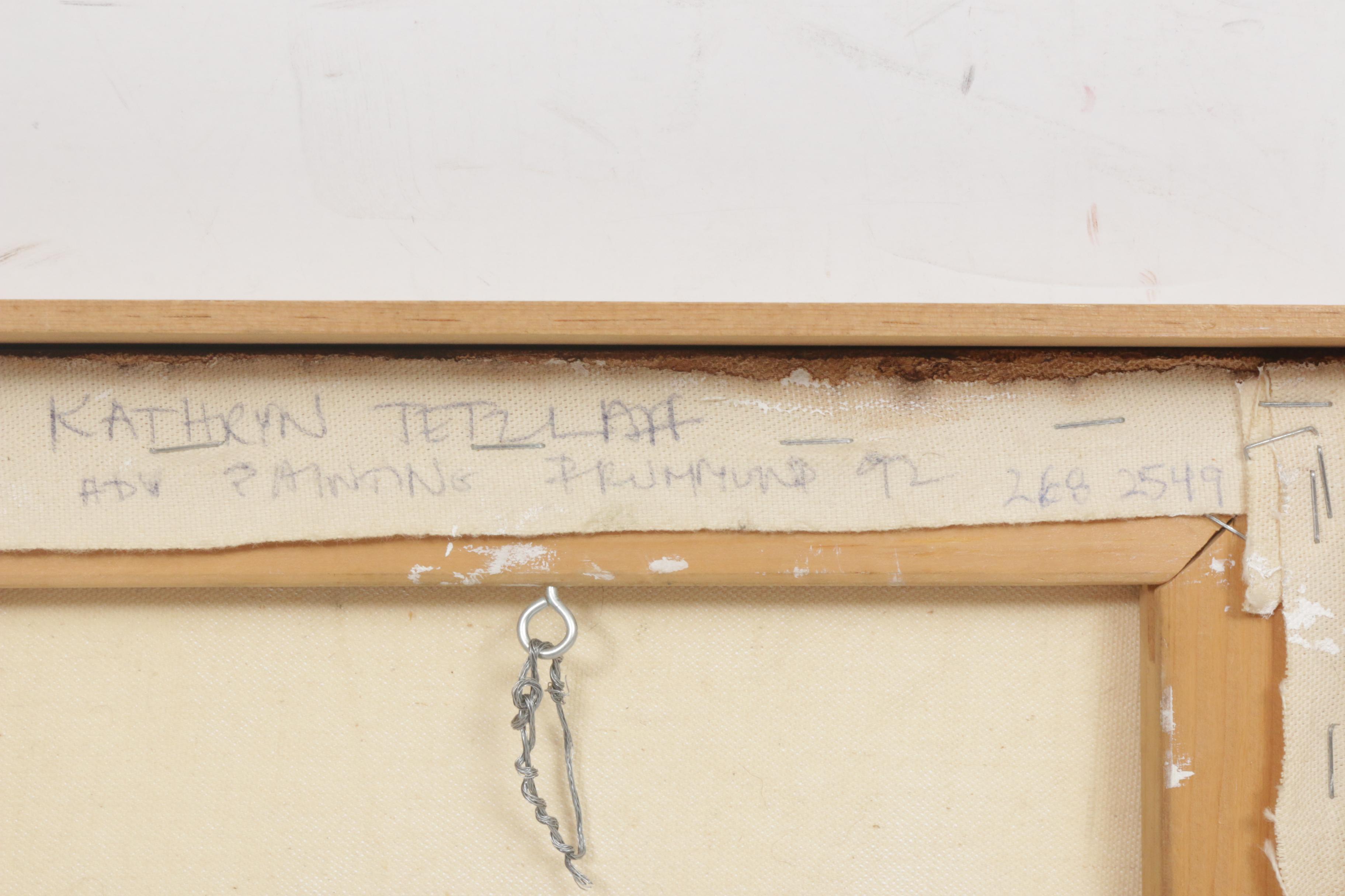 Oil Painting and Ceramic Sculpture Featuring Cats