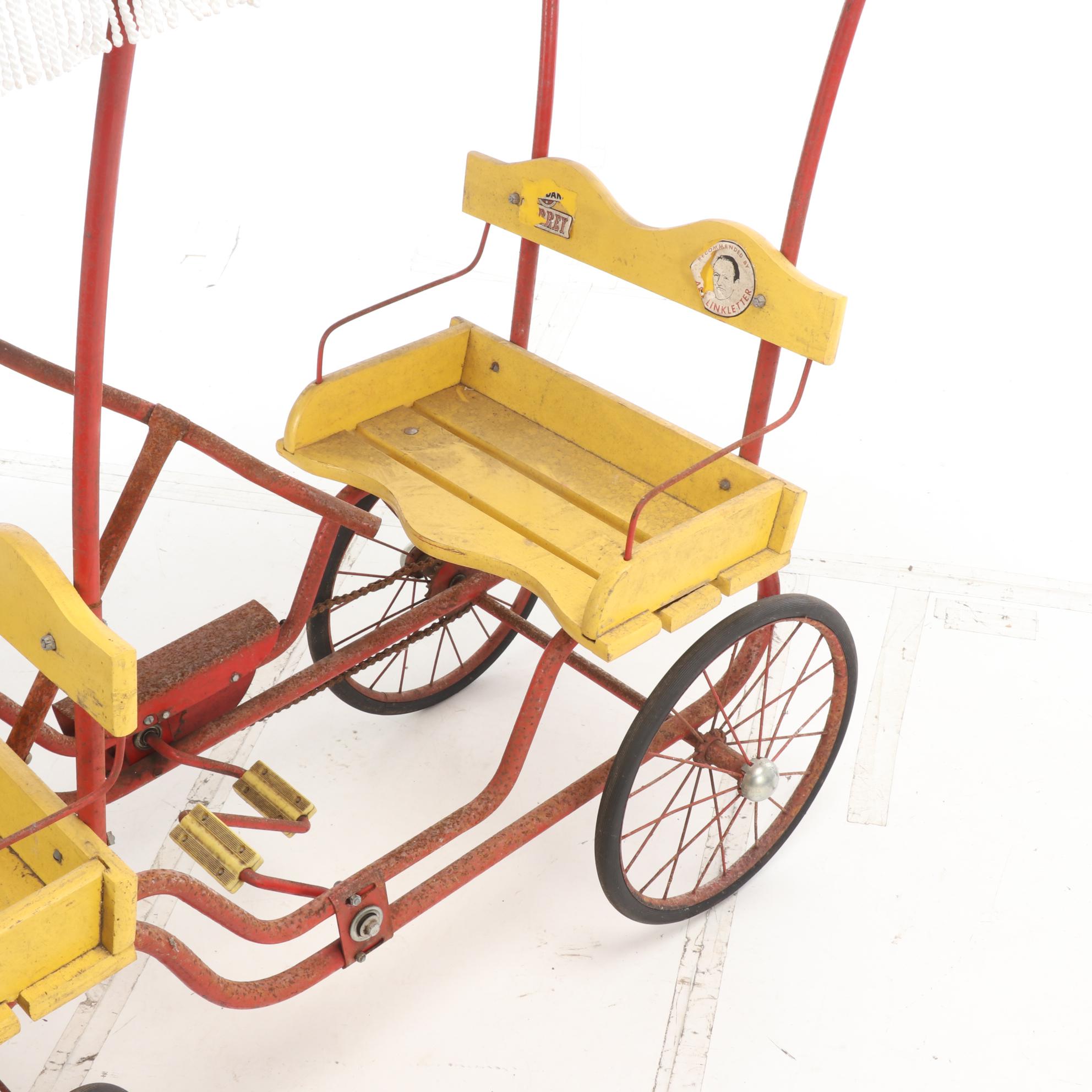 Gym-Dandy Surrey Pedal Car for Children, Mid-Century