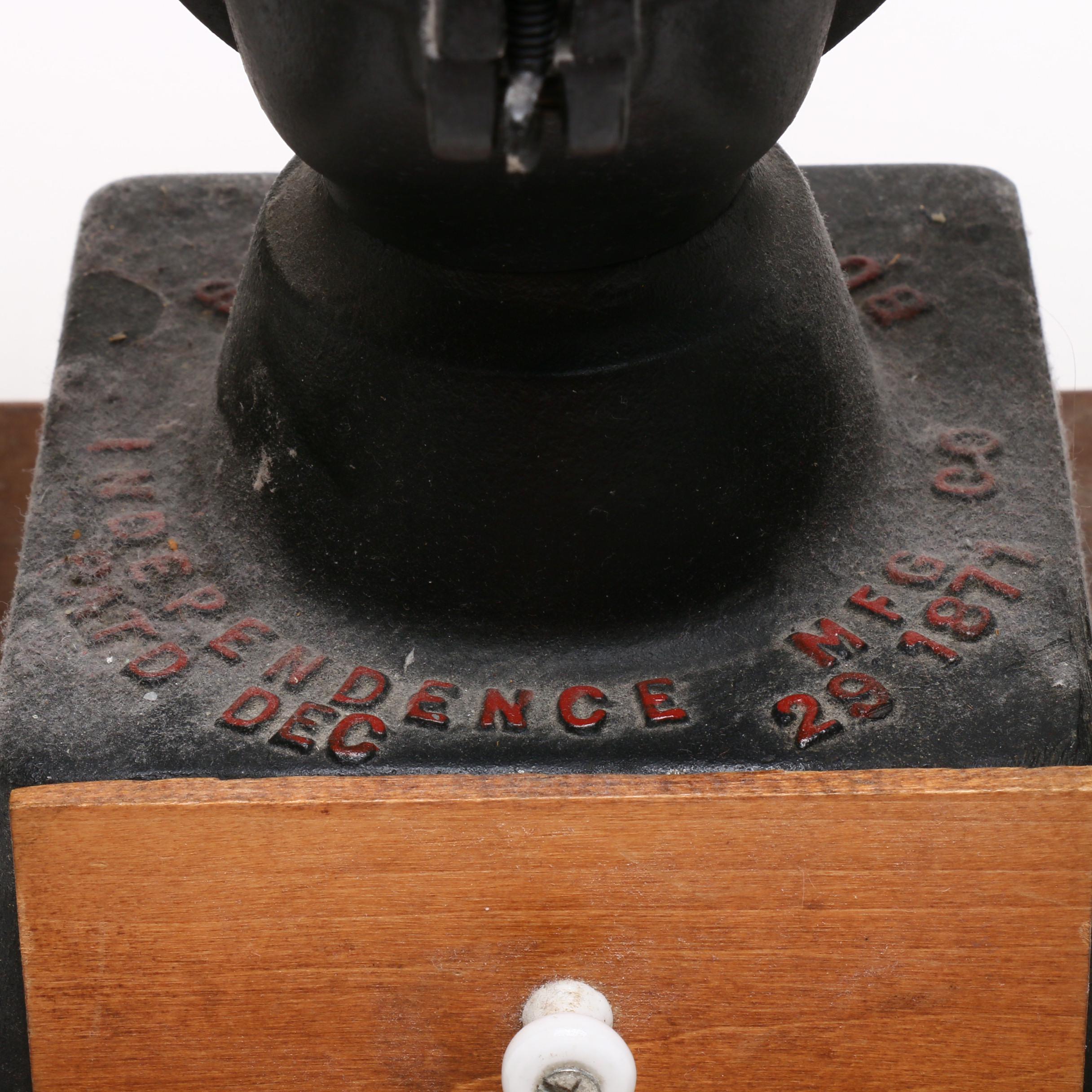 2-Wheel Tabletop Coffee Mill or Grinder, Contemporary