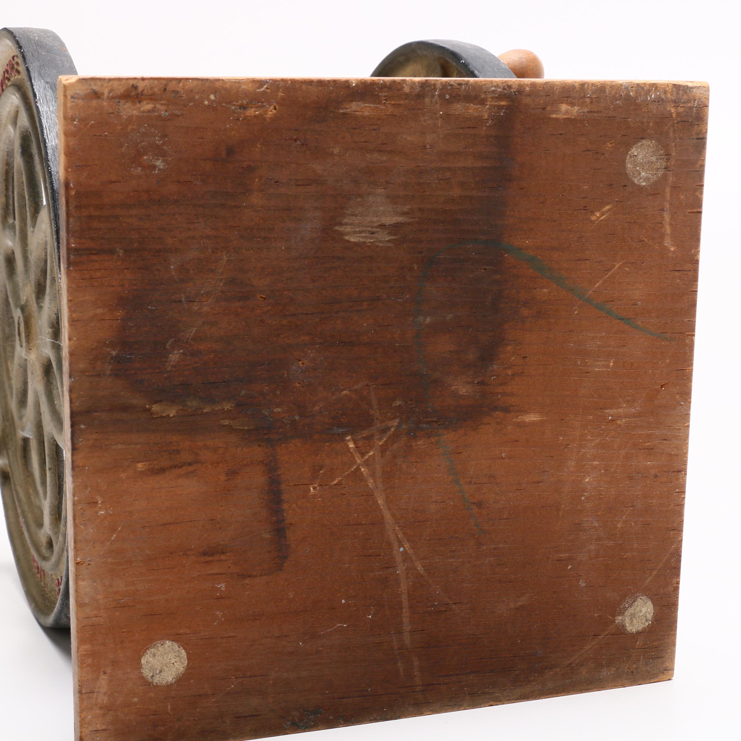 2-Wheel Tabletop Coffee Mill or Grinder, Contemporary