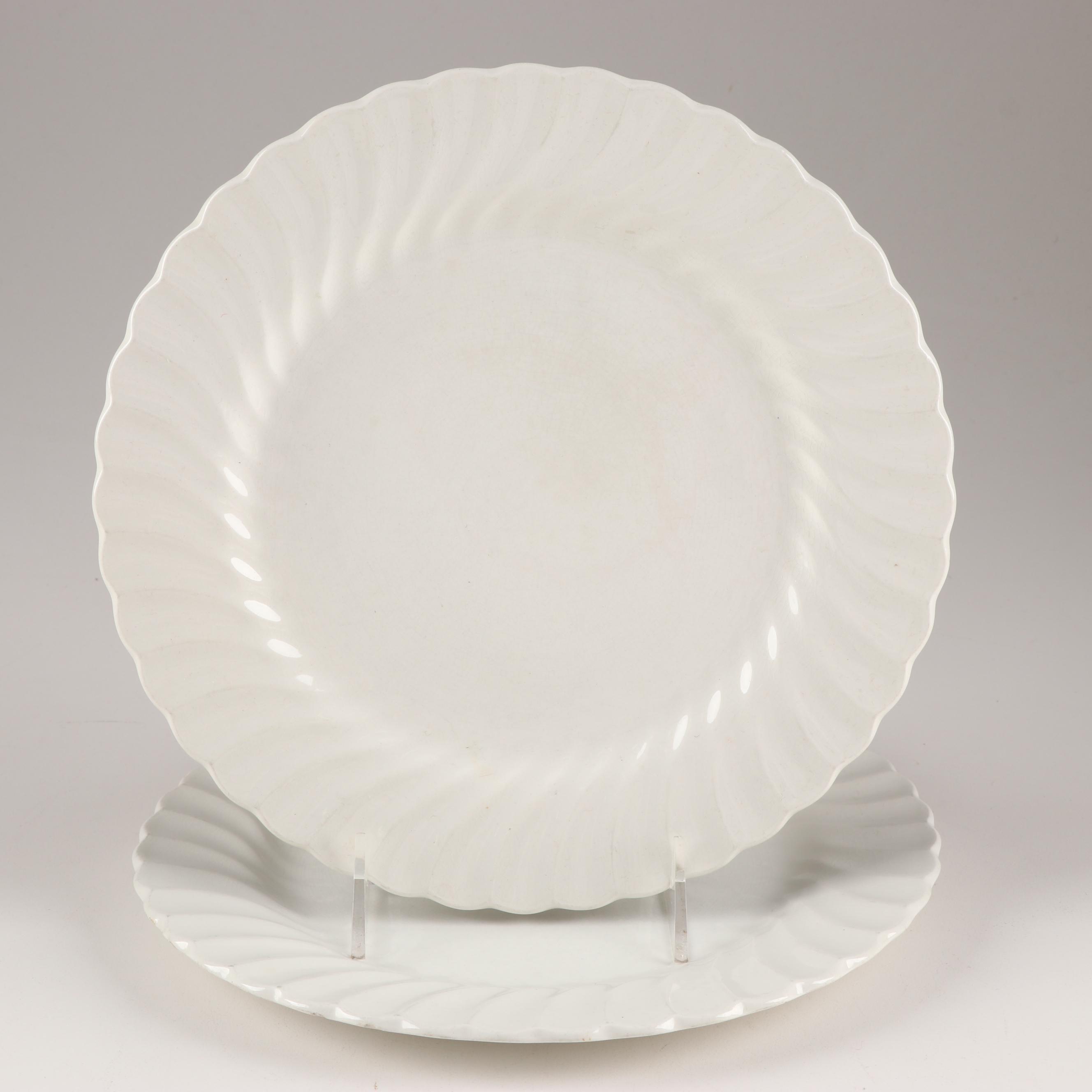 Johnson Brothers "Regency" White Swirled Dinnerware