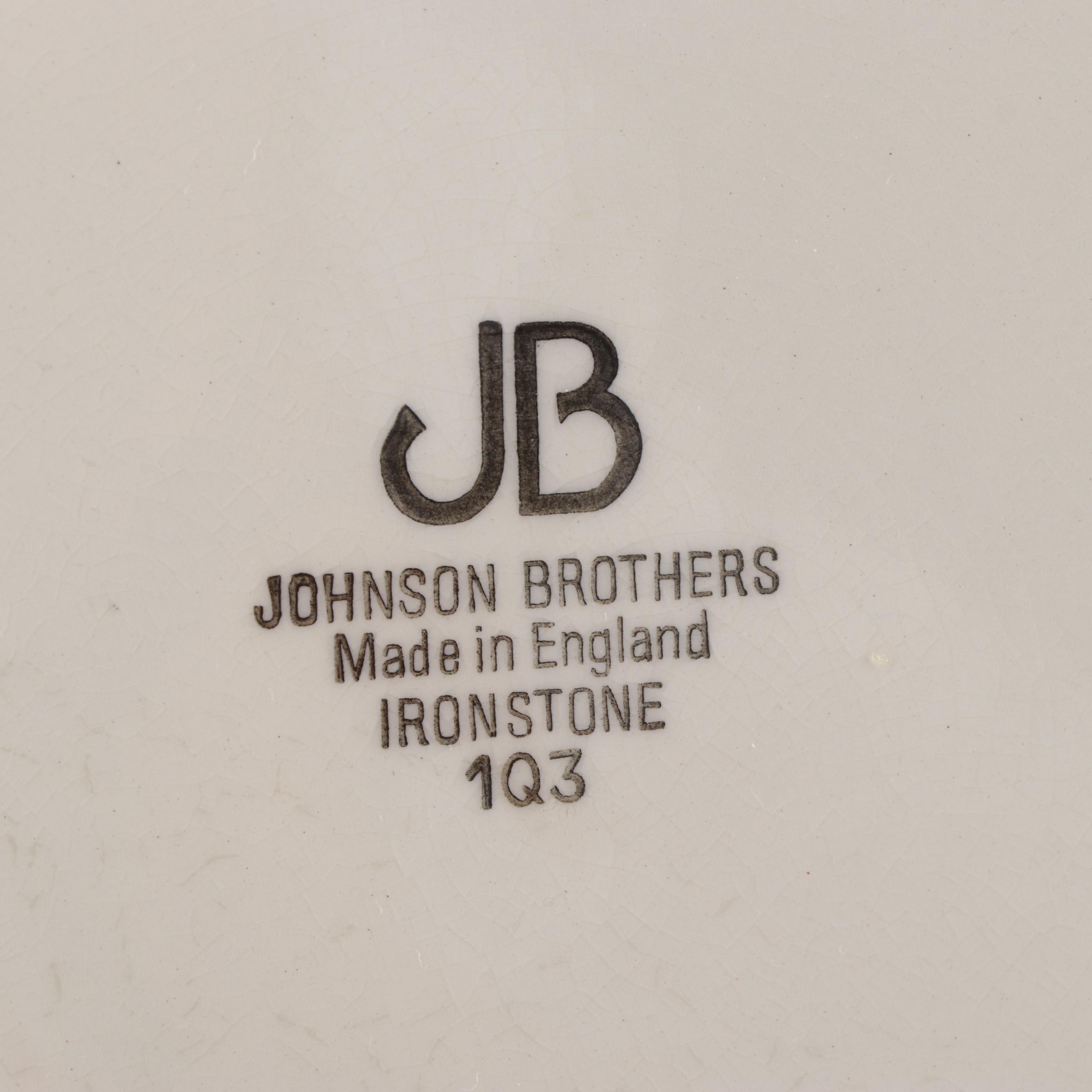 Johnson Brothers "Regency" White Swirled Dinnerware