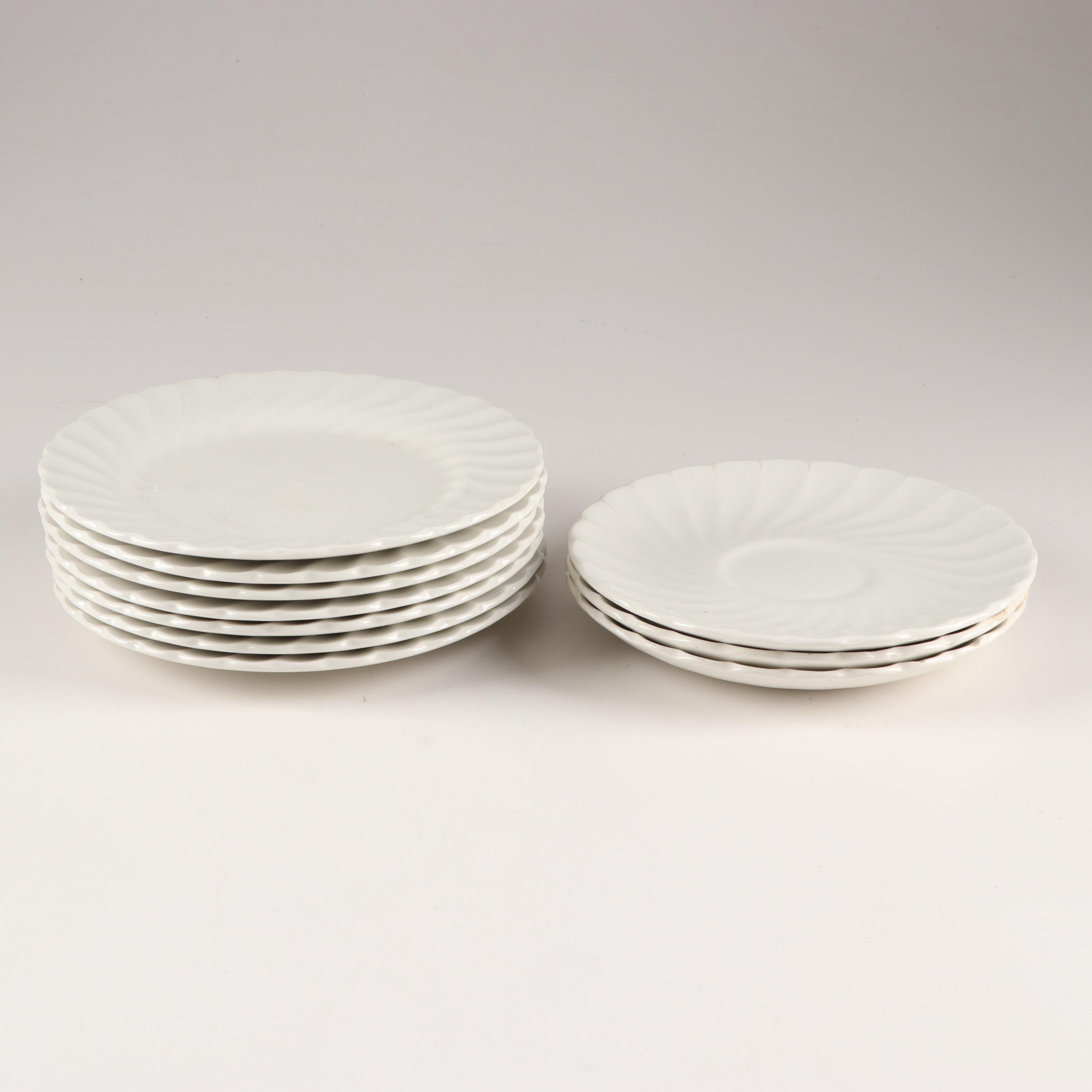 Johnson Brothers "Regency" White Swirled Dinnerware