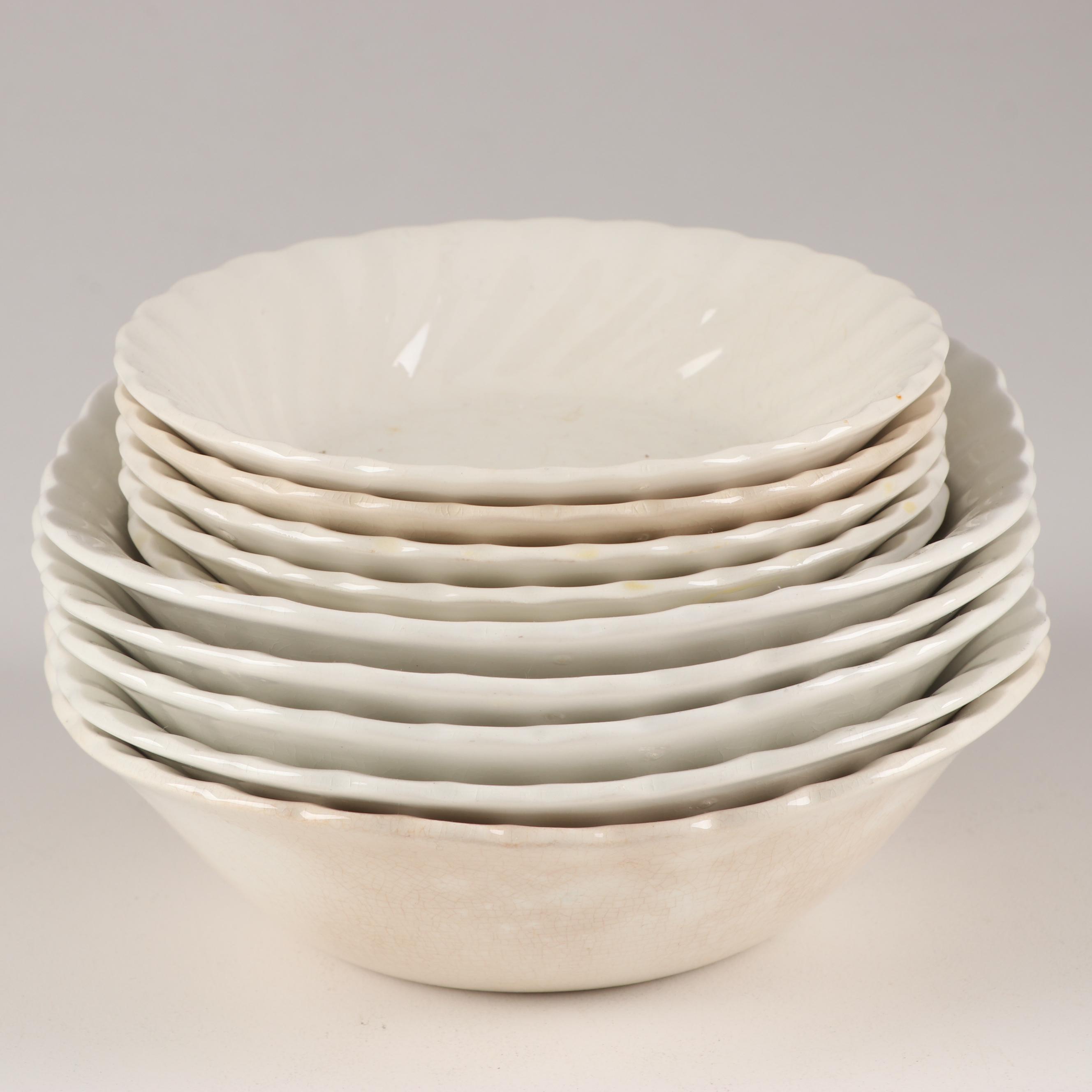 Johnson Brothers "Regency" White Swirled Dinnerware