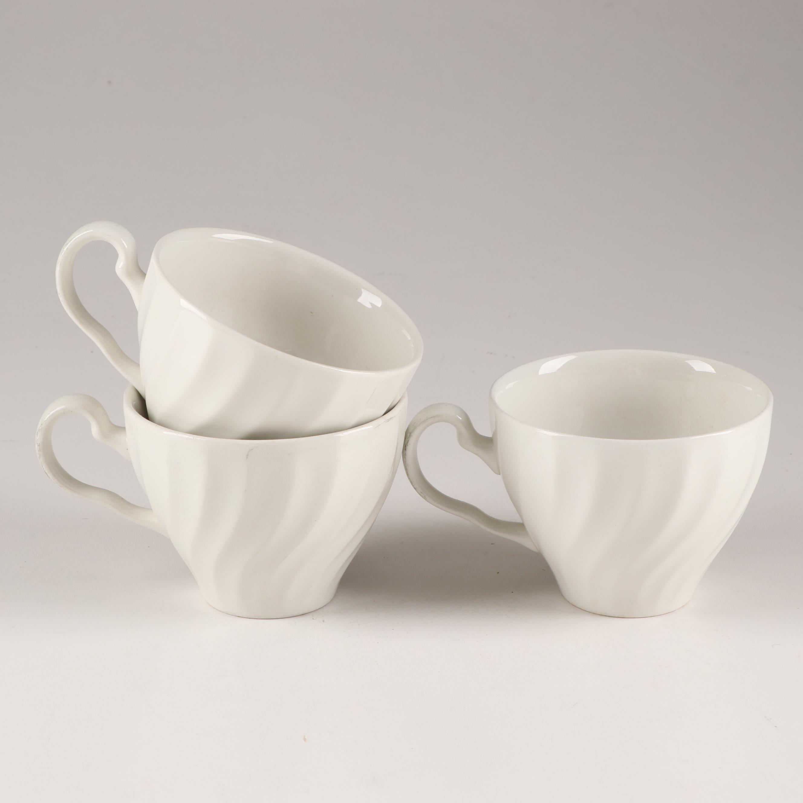 Johnson Brothers "Regency" White Swirled Dinnerware