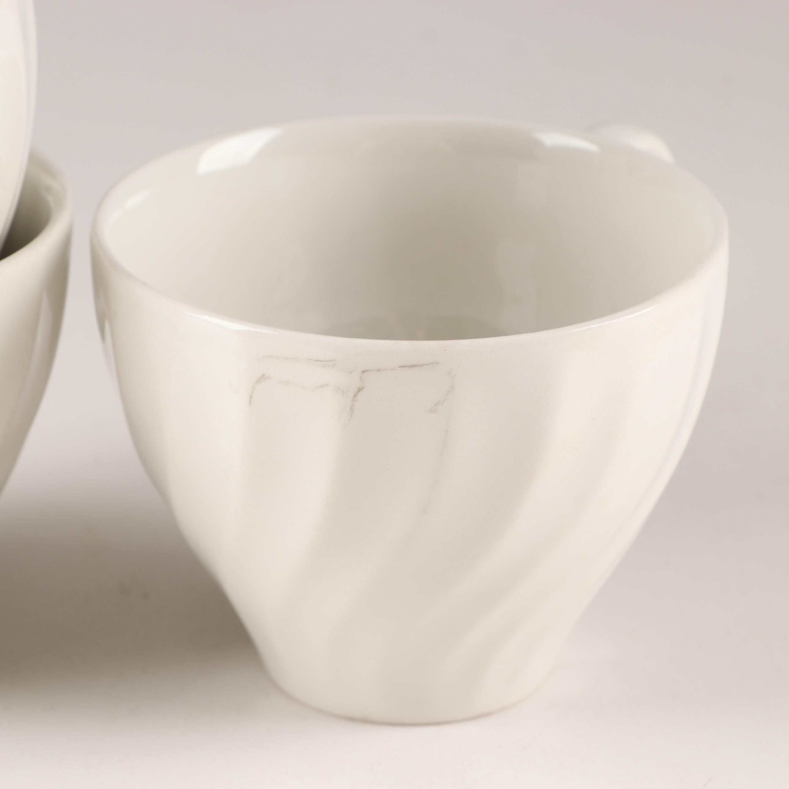 Johnson Brothers "Regency" White Swirled Dinnerware