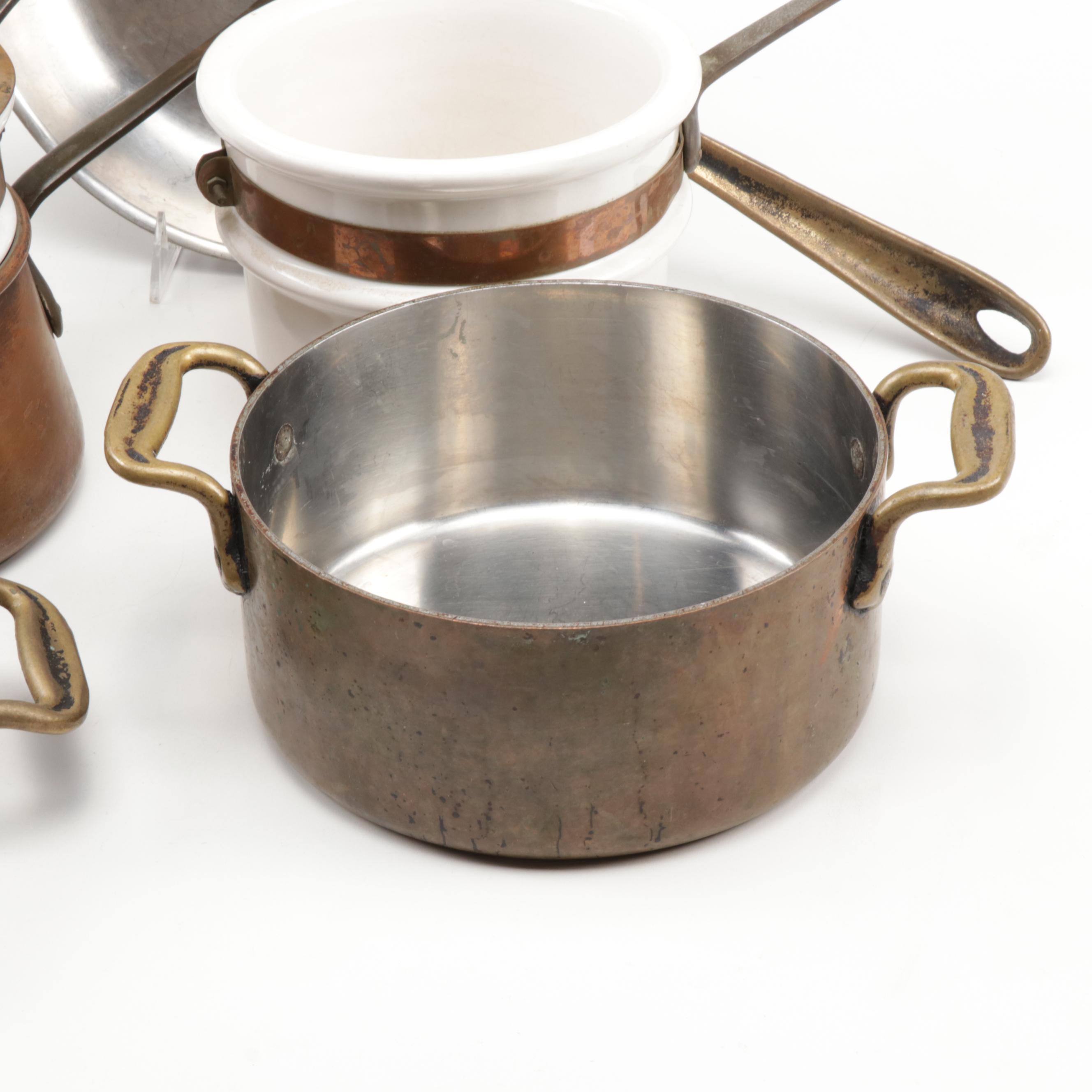 B&M Douro & Cop R Chef Vintage All-Clad Copper & Porcelain Cookware