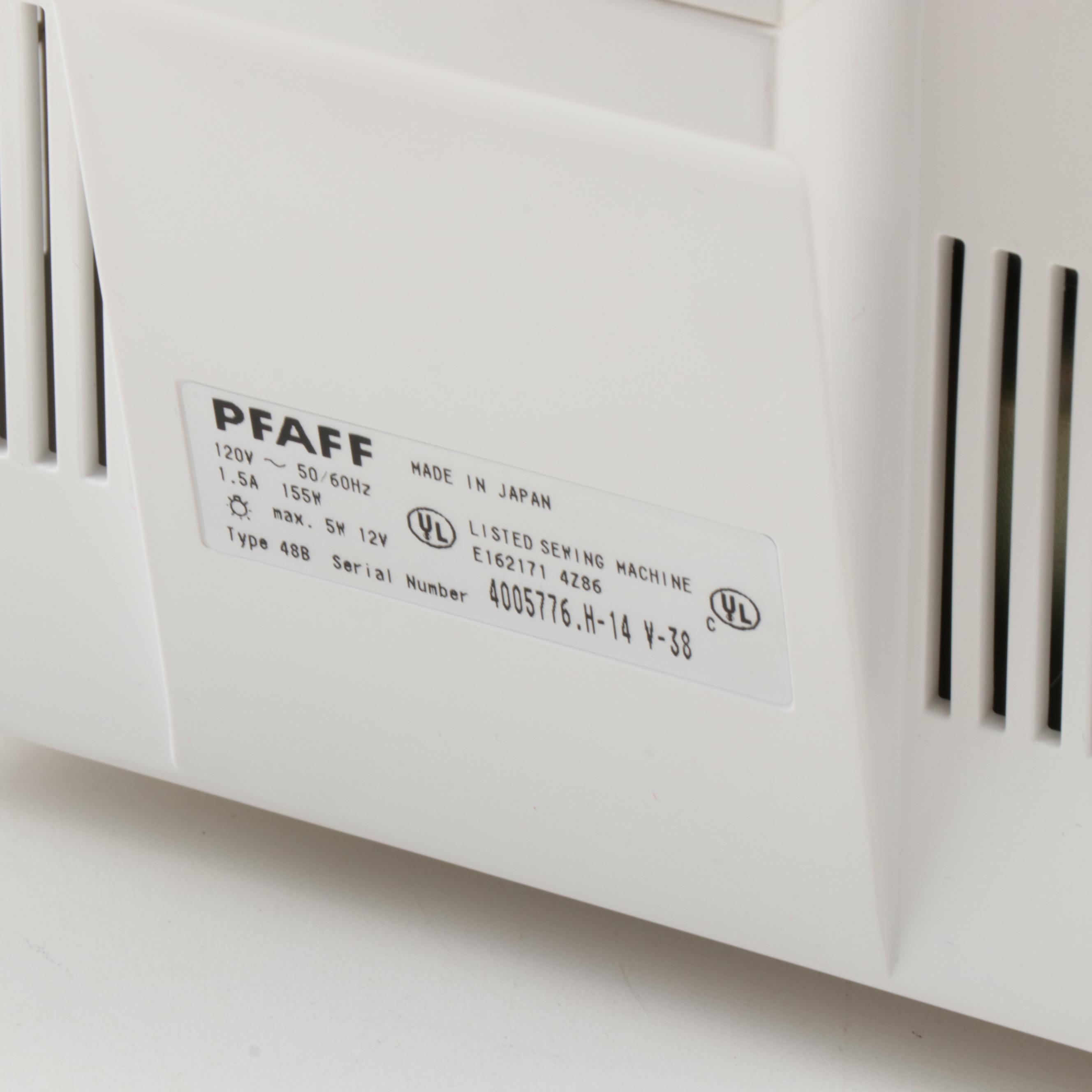 Pfaff Coverlock 4872 Serger Sewing Machine & Wooden Hand Looms