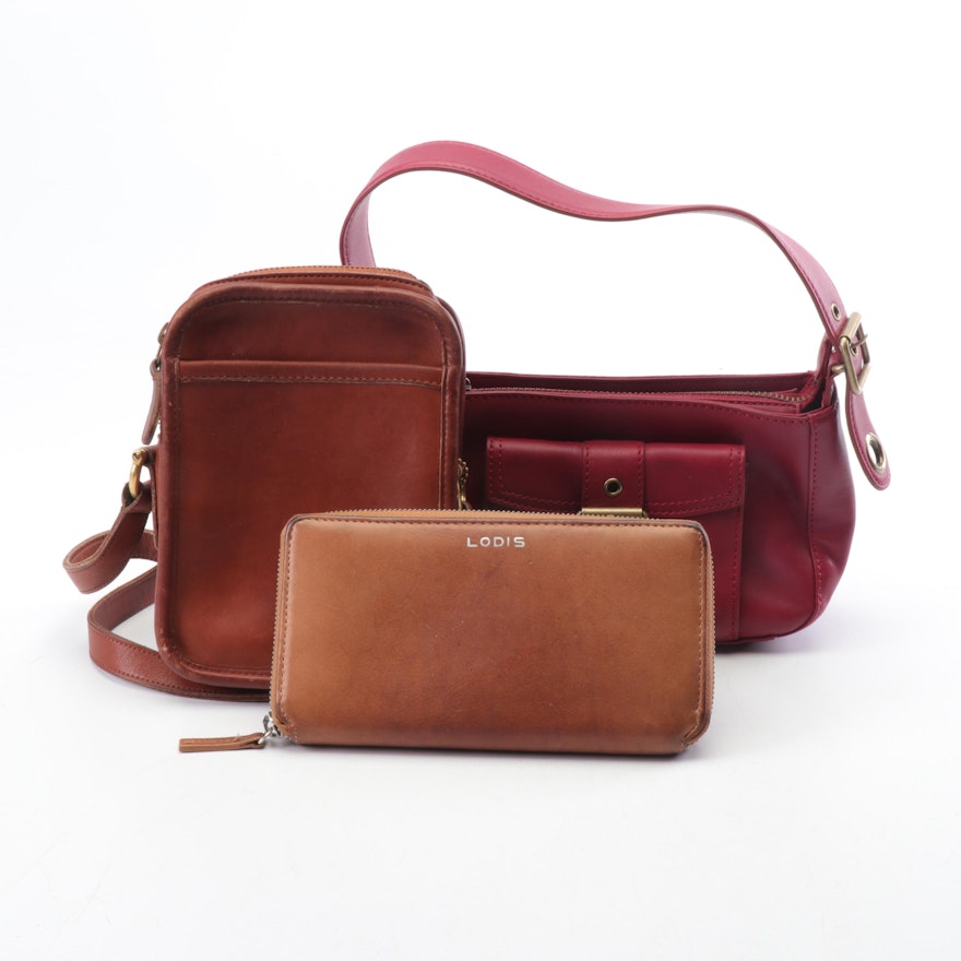 Leather Bags Featuring Coach "Kit Camera" Crossbody & Marc Jacobs Shoulder Bag