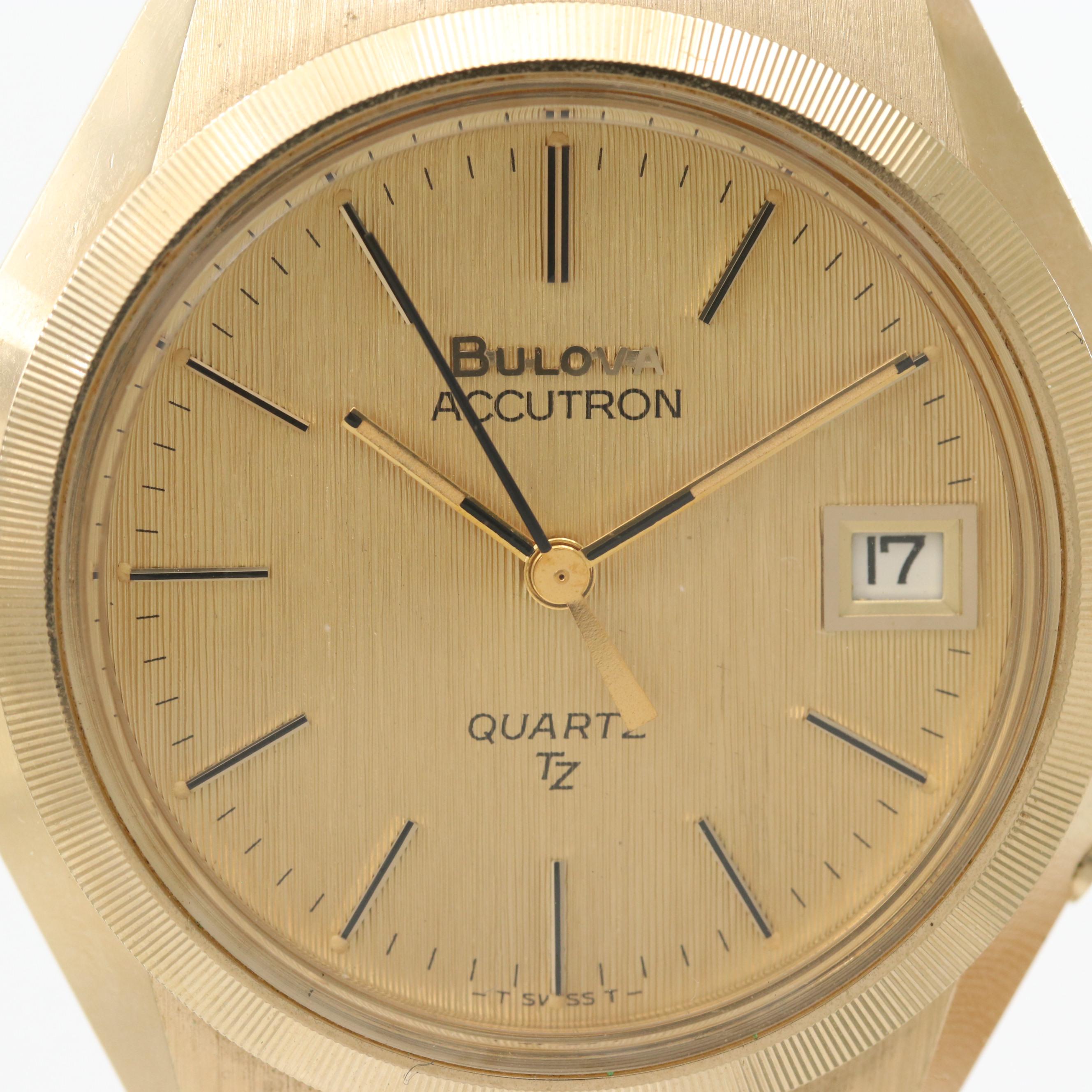 Vintage Bulova Accutron Gold Tone Quartz Watch