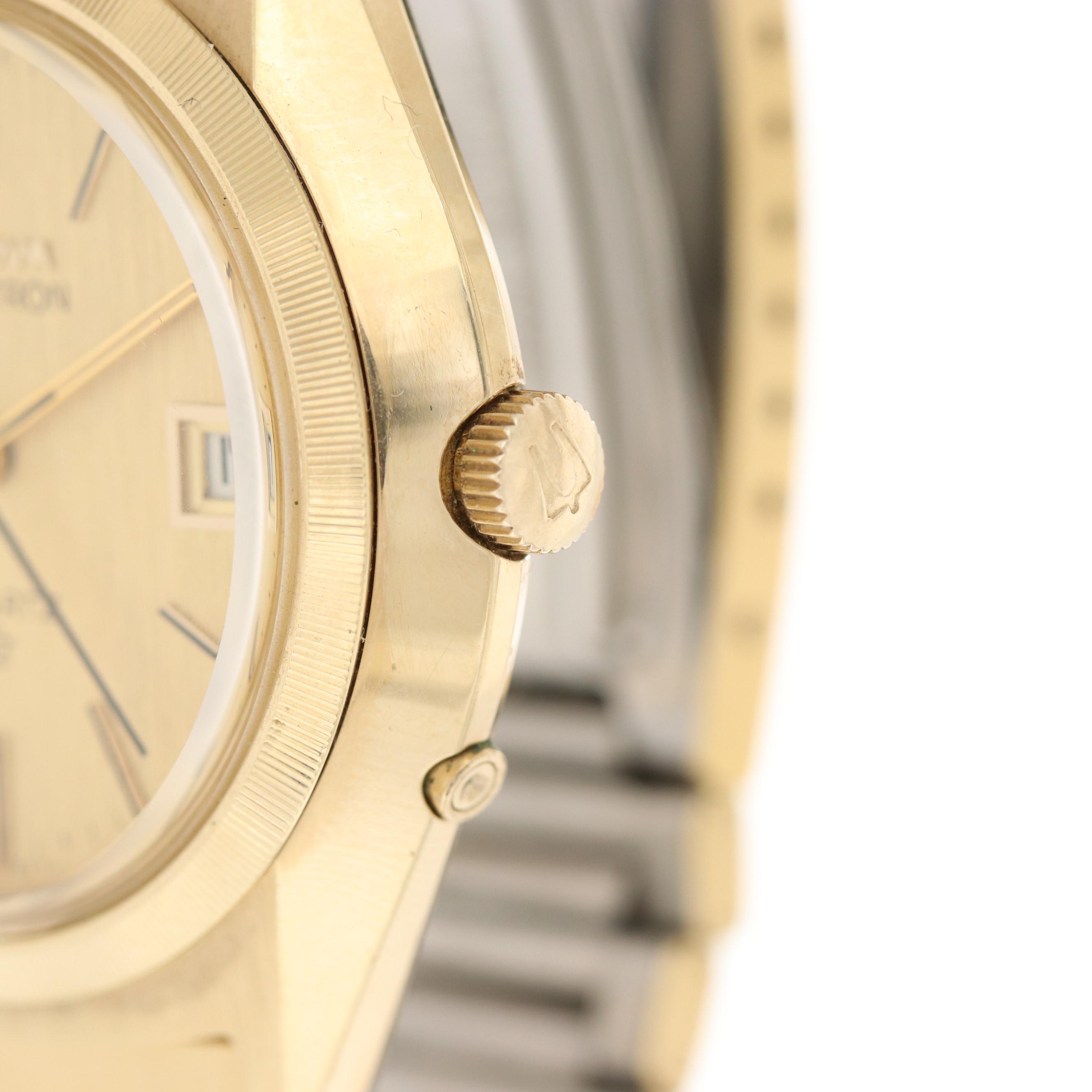 Vintage Bulova Accutron Gold Tone Quartz Watch