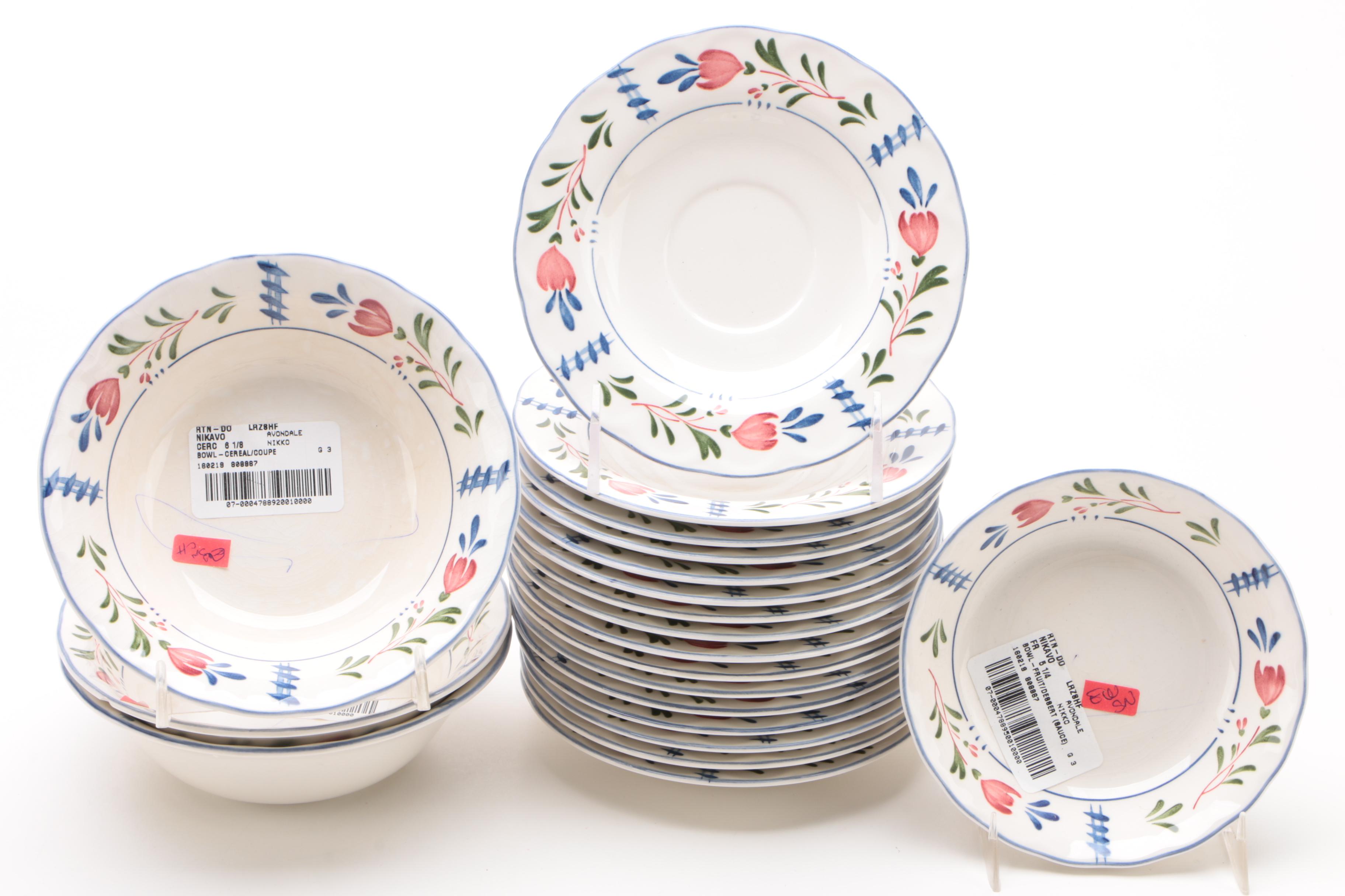 Nikko "Avondale" Ceramic Dinnerware, 1986 - 2004