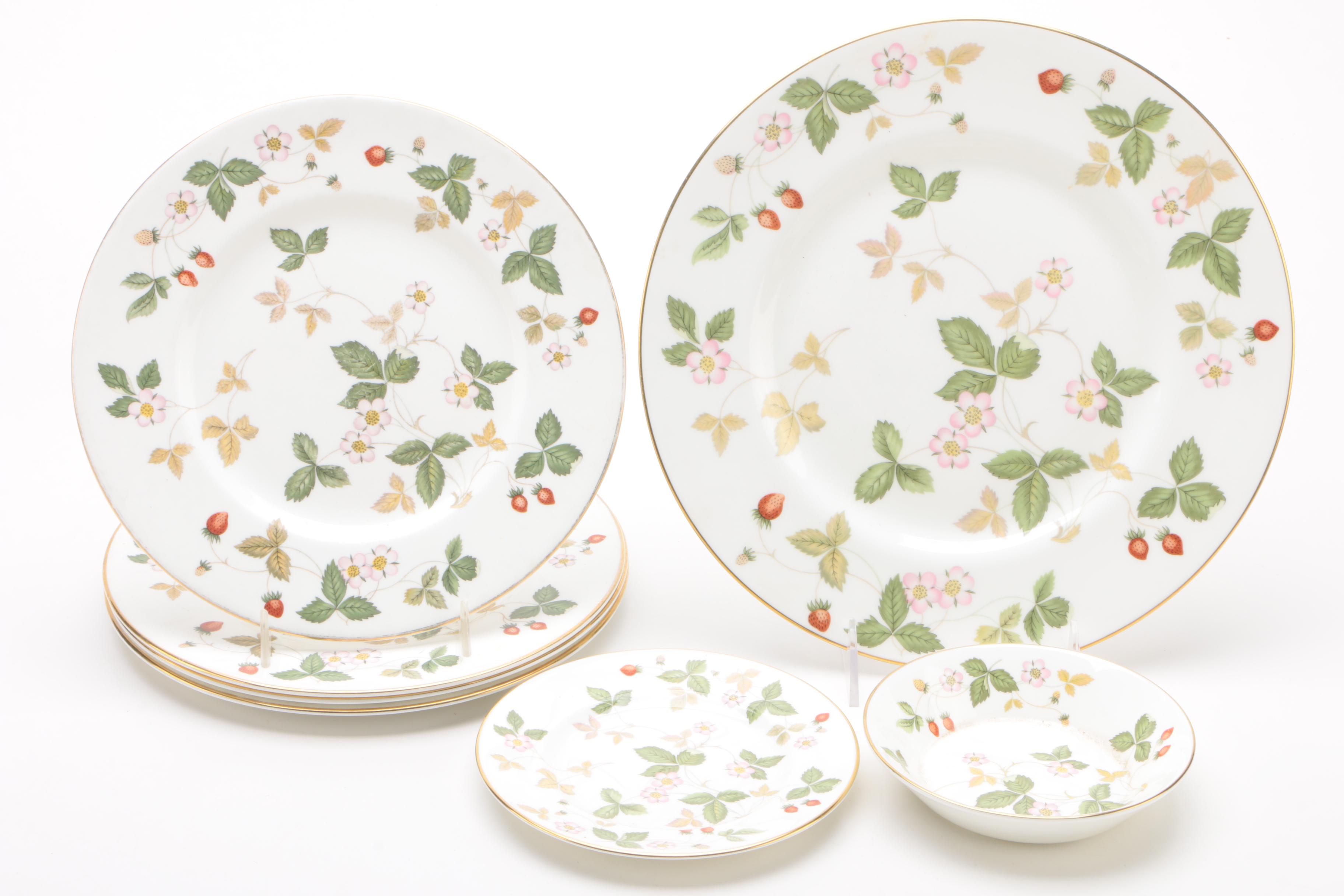 Wedgwood "Wild Strawberry" and "Strawberry Hill" China Dinnerware