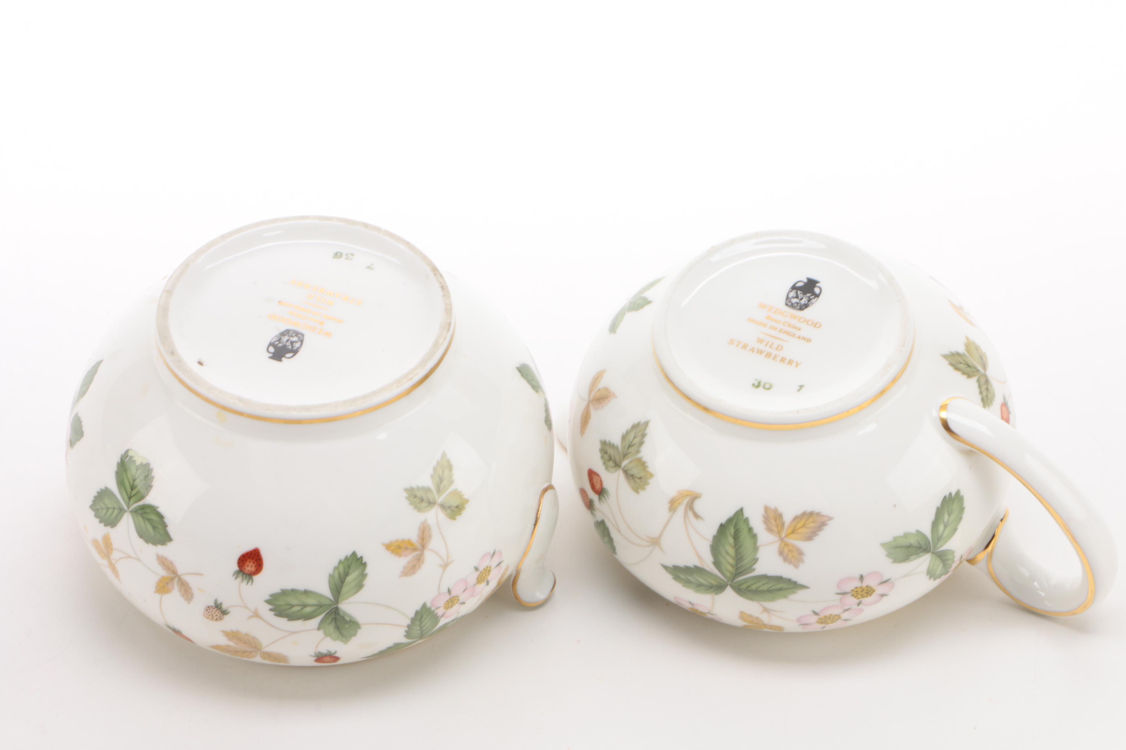 Wedgwood "Wild Strawberry" and "Strawberry Hill" China Dinnerware