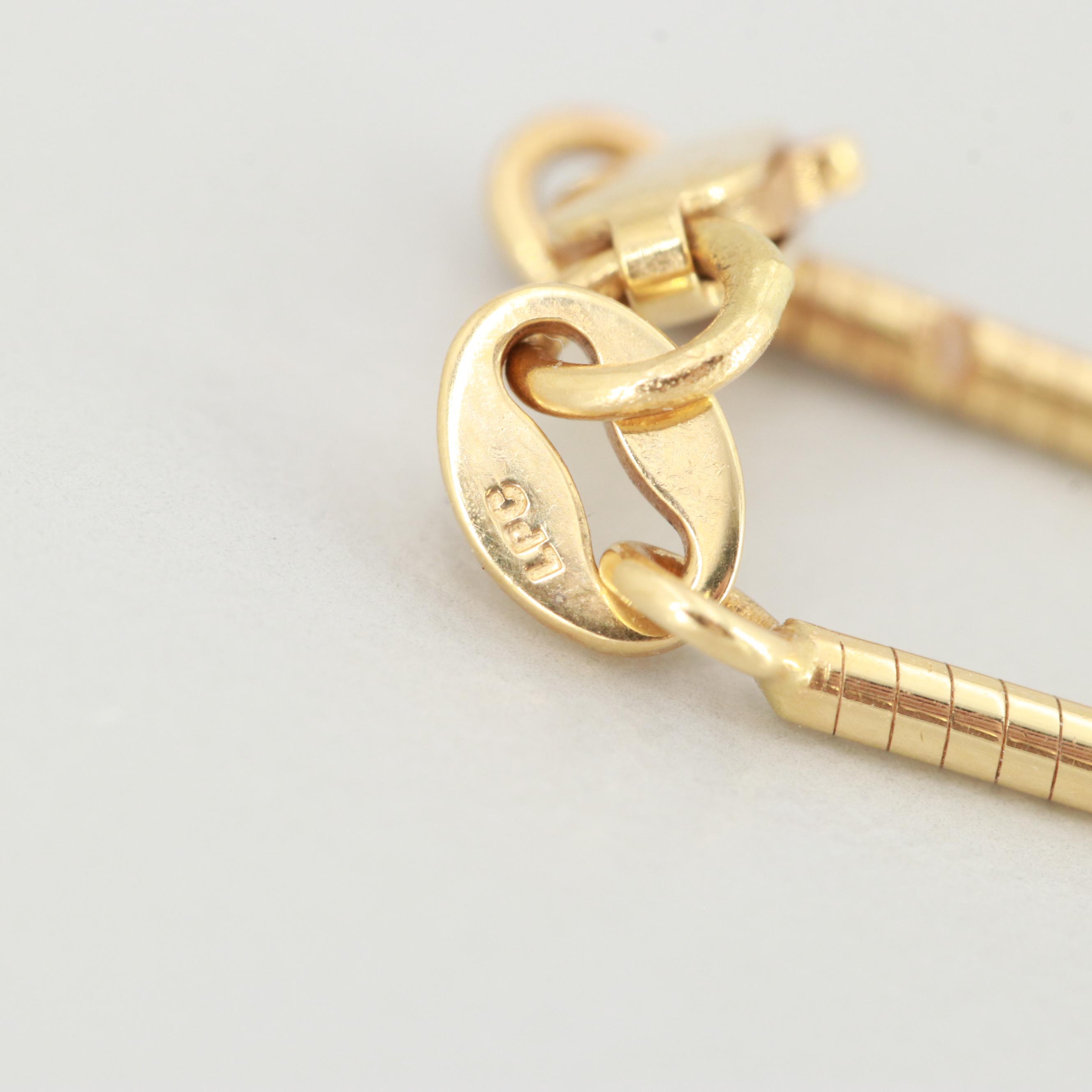 1982 S. African Krugerrand Gold Bullion Coin 14K Gold Diamond Pendant Necklace