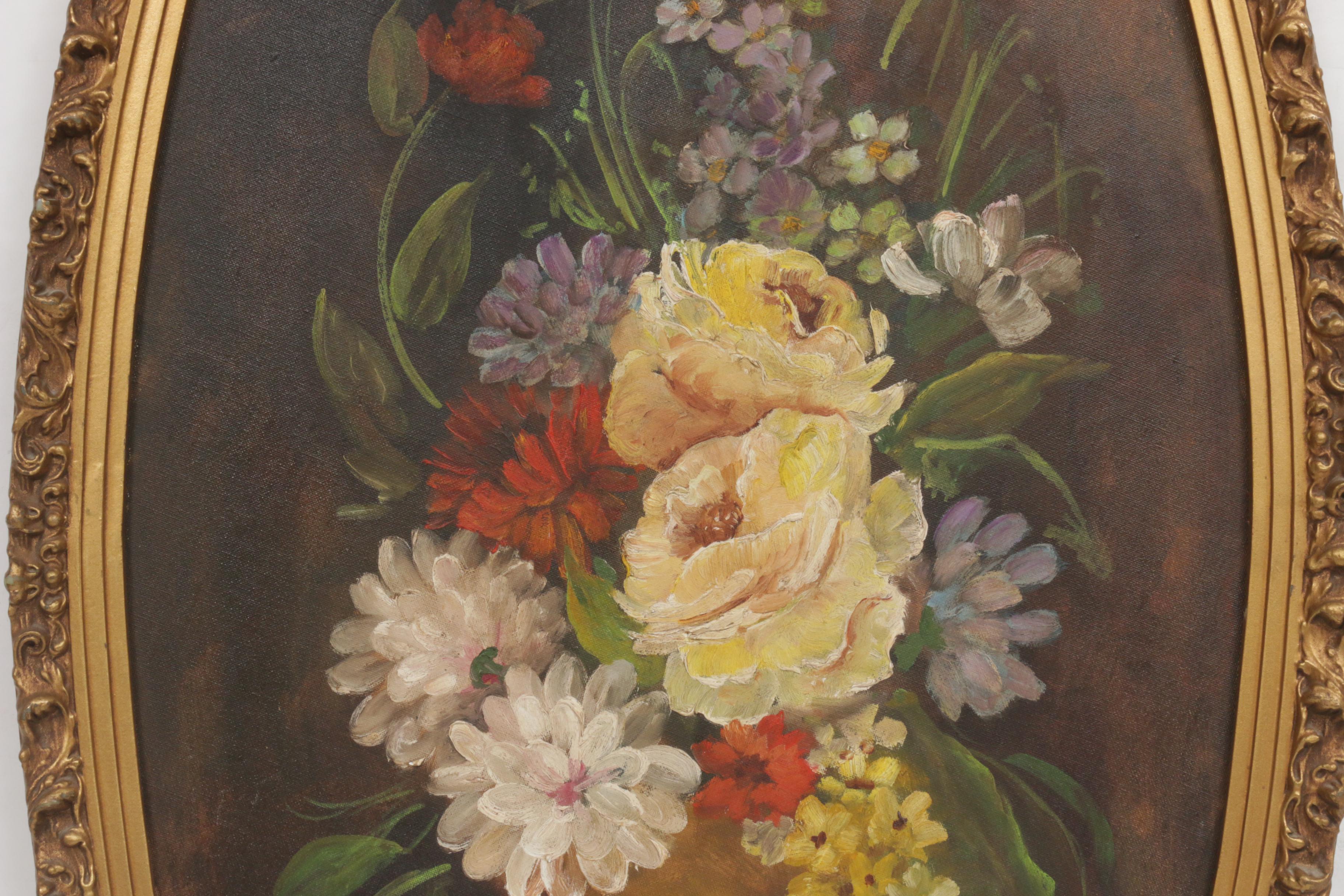 J. Meisel Still Life Oil Painting