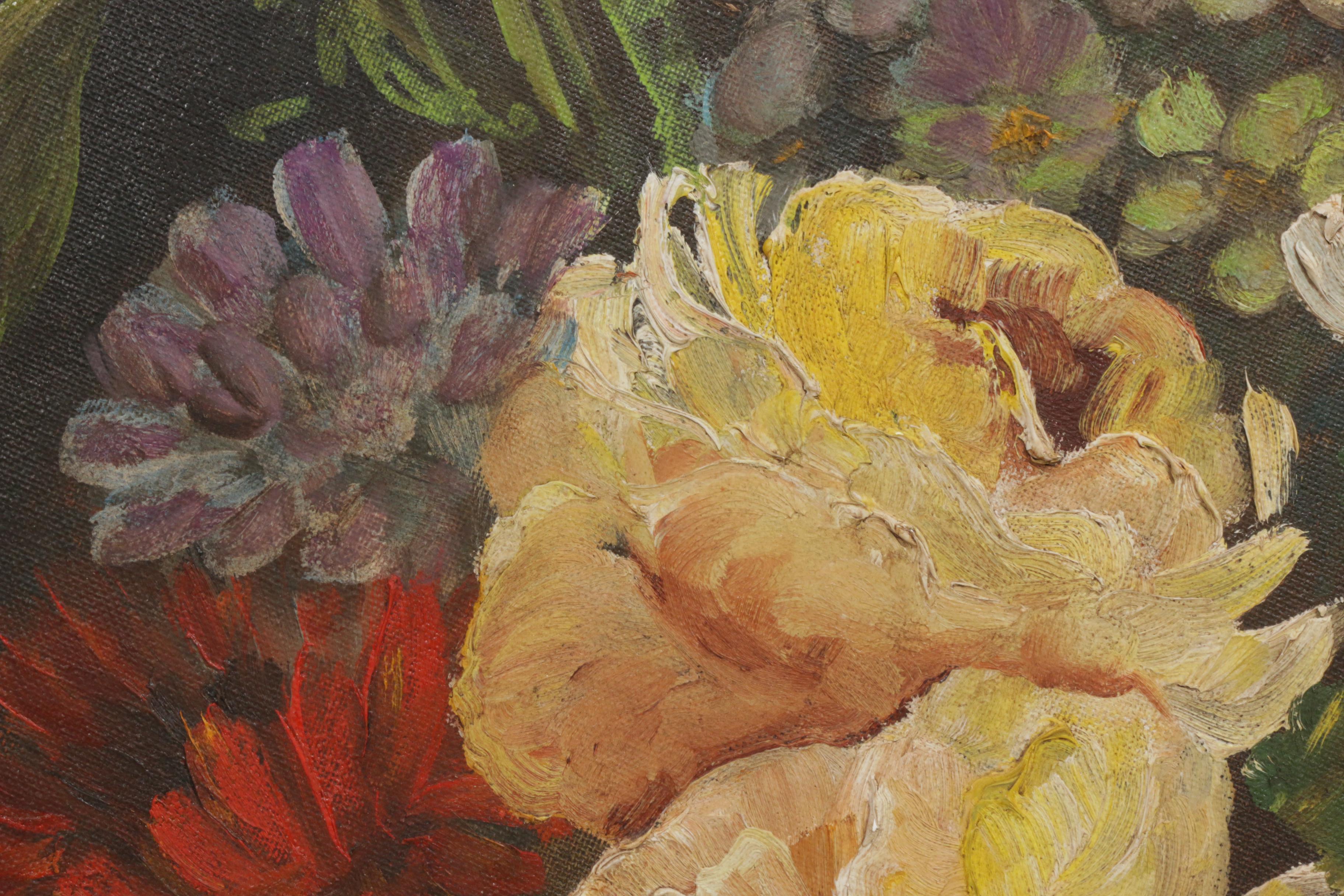 J. Meisel Still Life Oil Painting