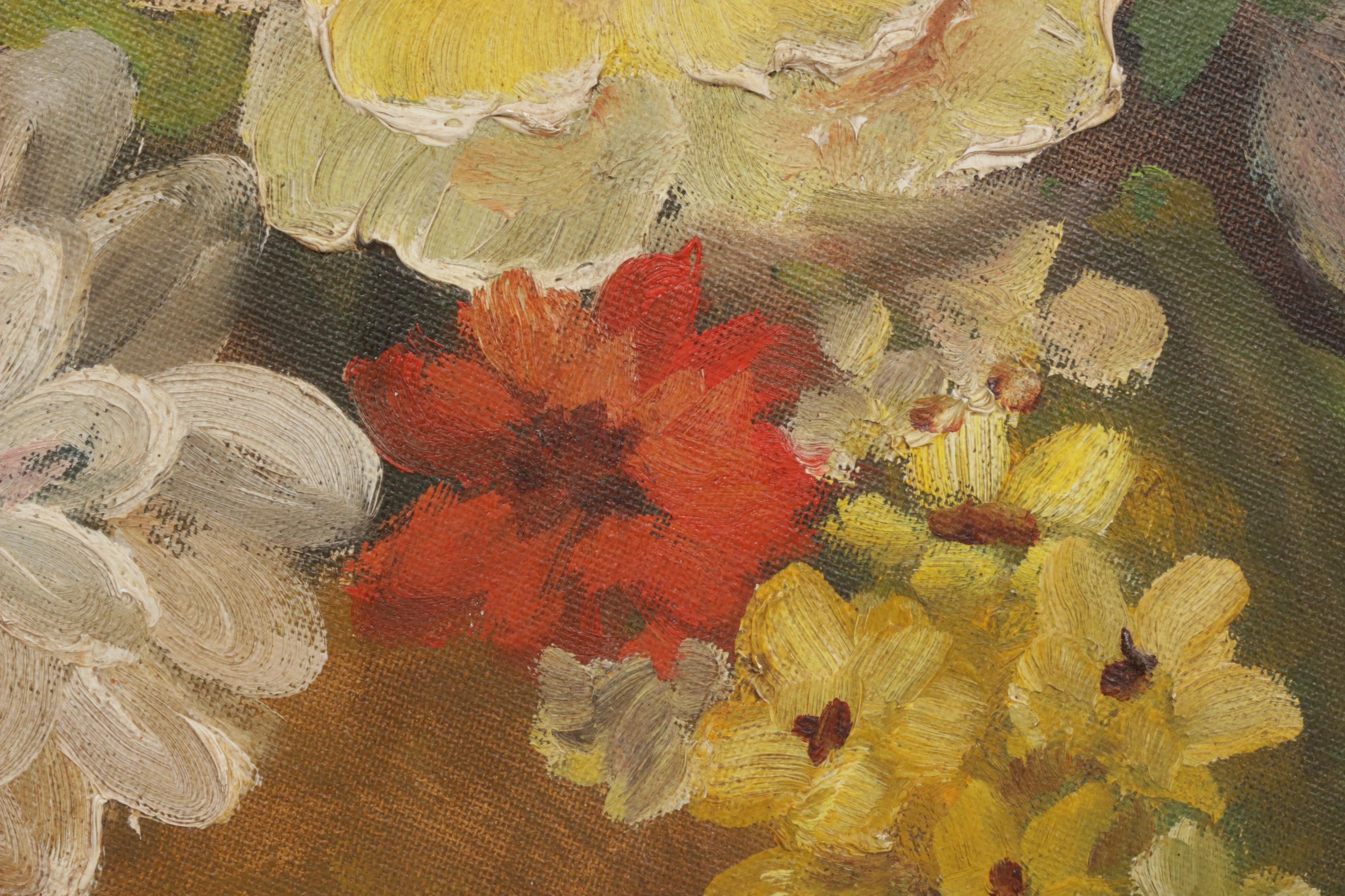 J. Meisel Still Life Oil Painting