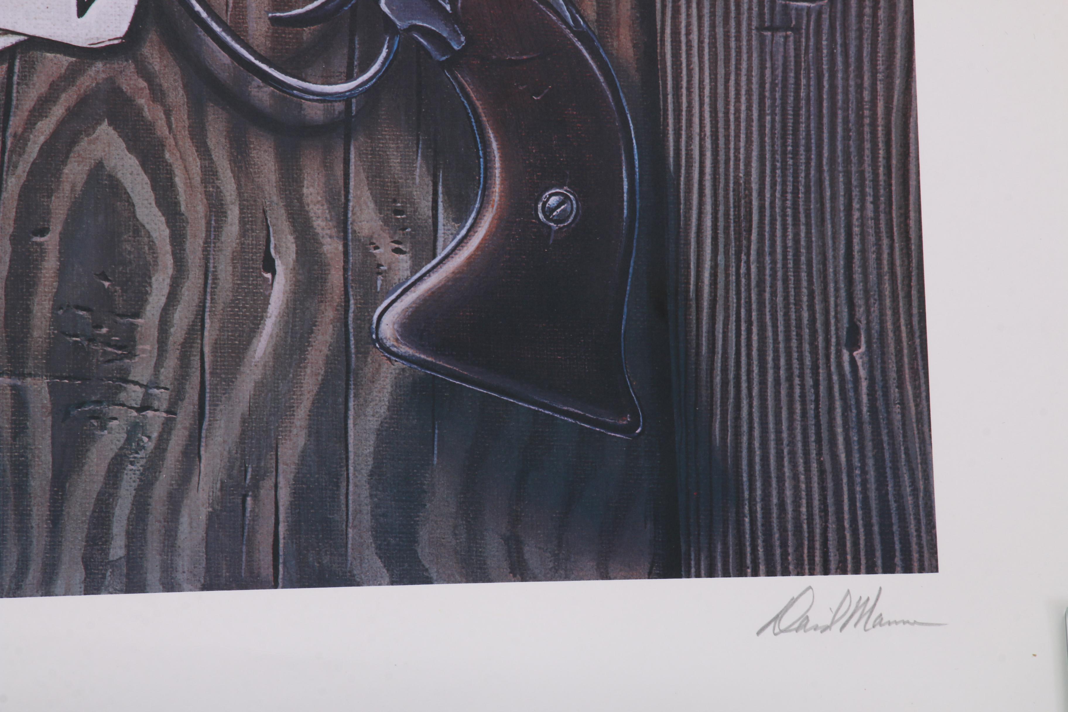 David Mann Offset Lithograph "Dead Man's Hand"