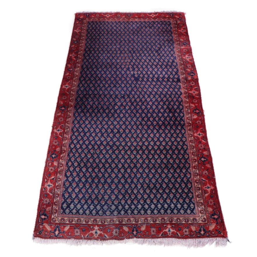 Hand-Knotted Persian Mir Sarouk Long Rug