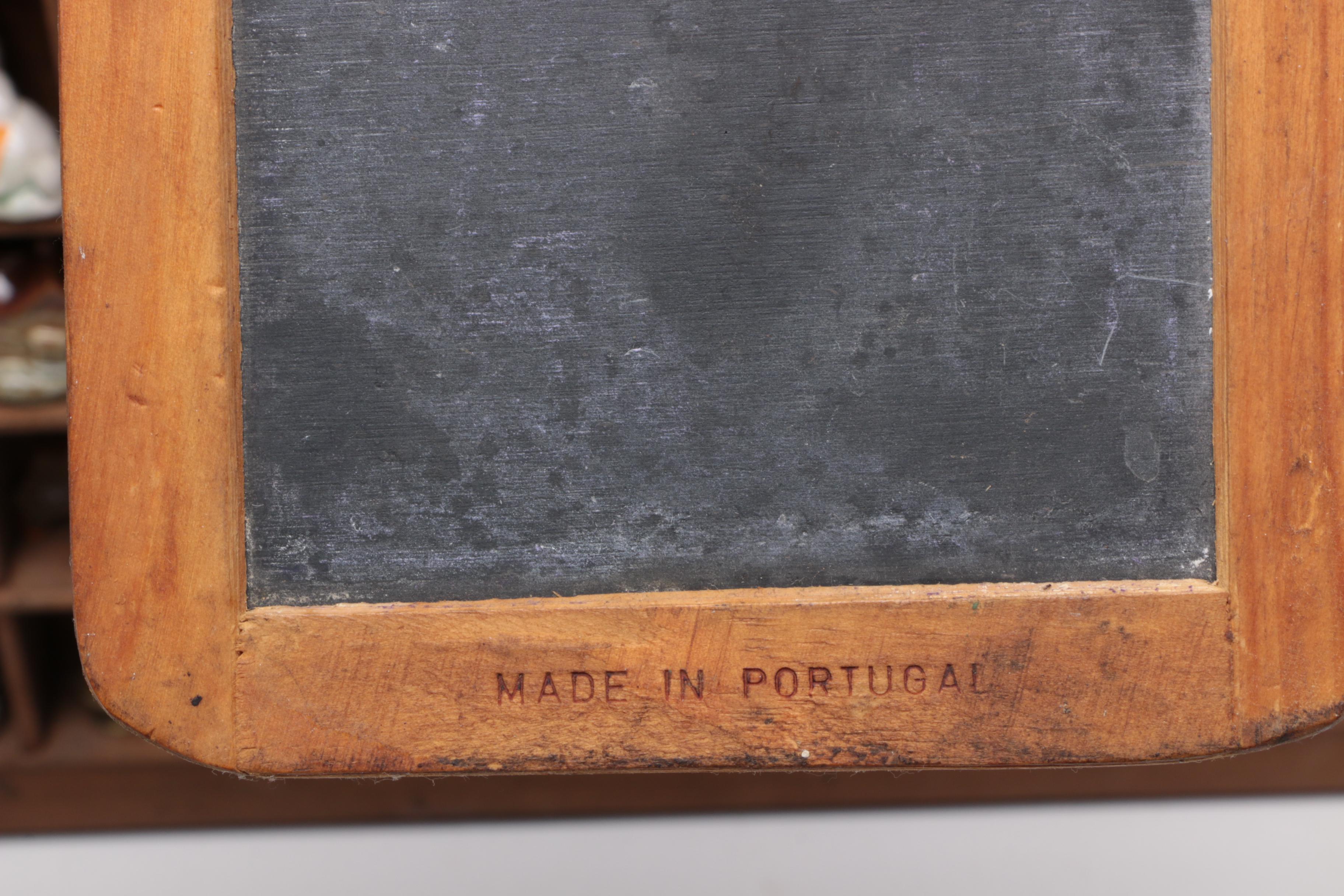 The Carrom Co. Wooden Printer's Typeset Tray with Miniatures and Chalkboard Set