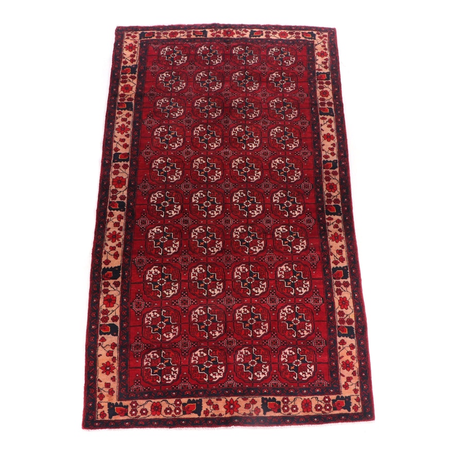 Hand-Knotted Bokhara Wool Rug