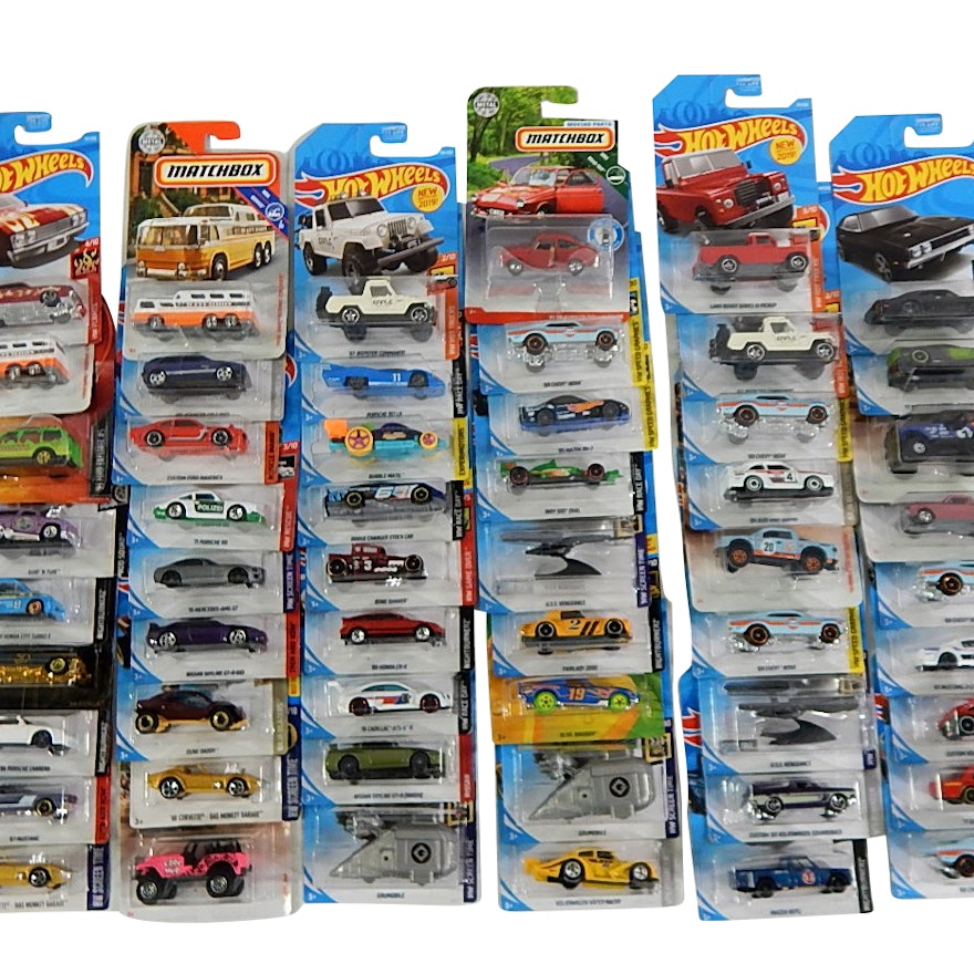 2017 and 2018 Sealed Hot Wheels and Matchbox Toy Cars