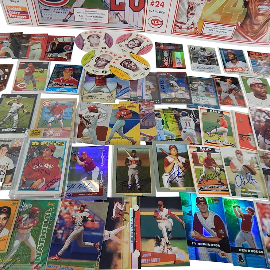 Cincinnati Reds Cards with Autographs, Inserts, Game Used, More