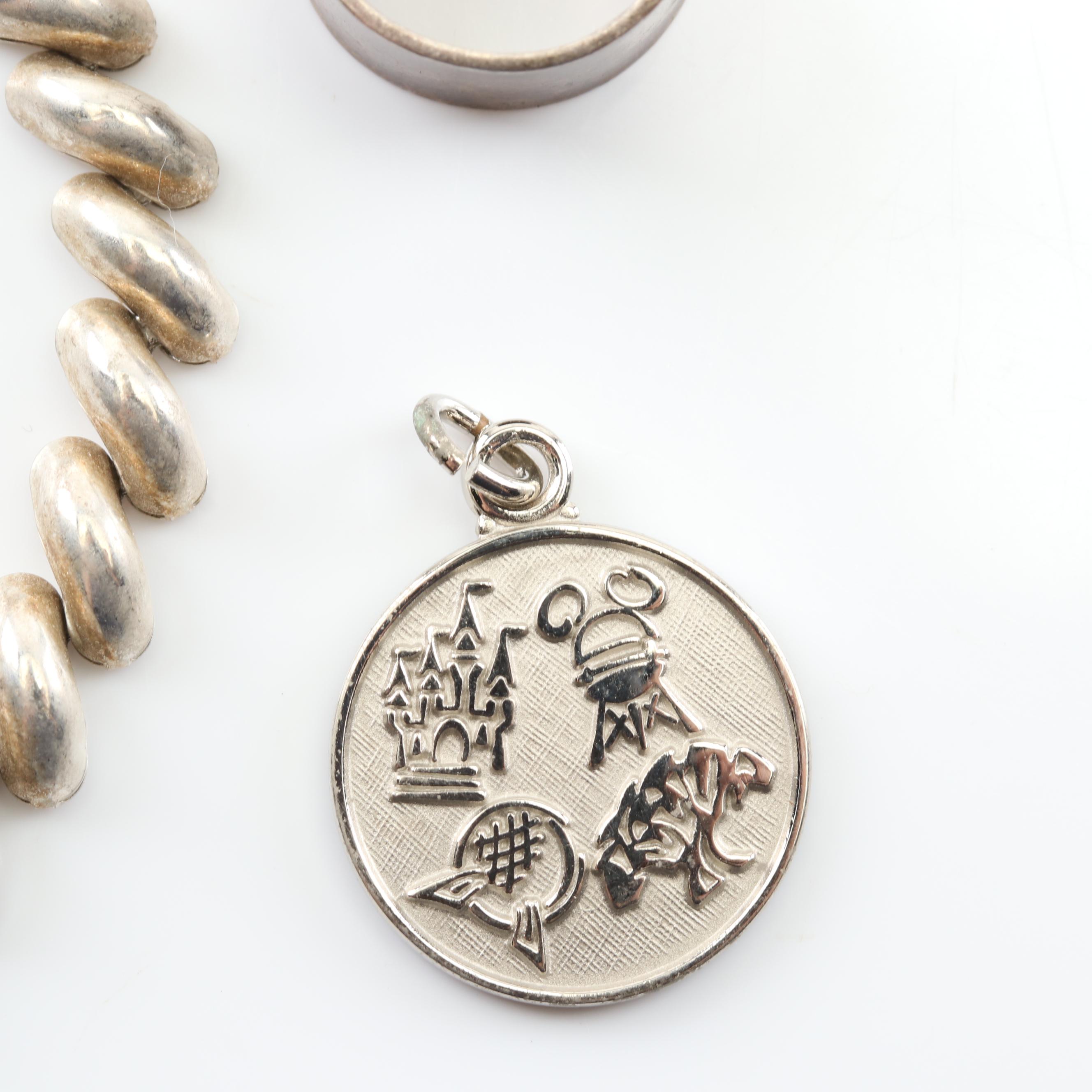 Sterling Silver Disney Charm with Bracelets