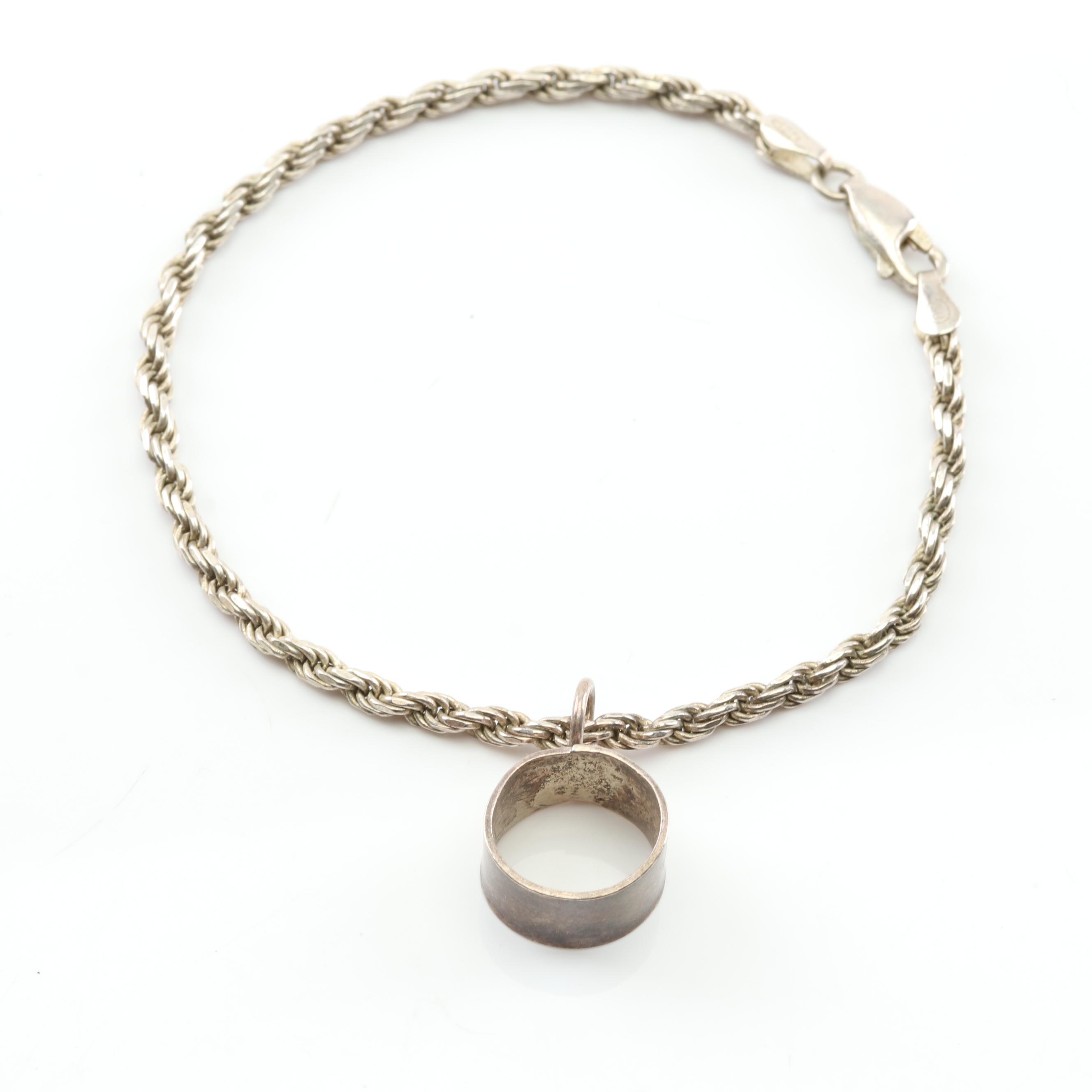 Sterling Silver Disney Charm with Bracelets