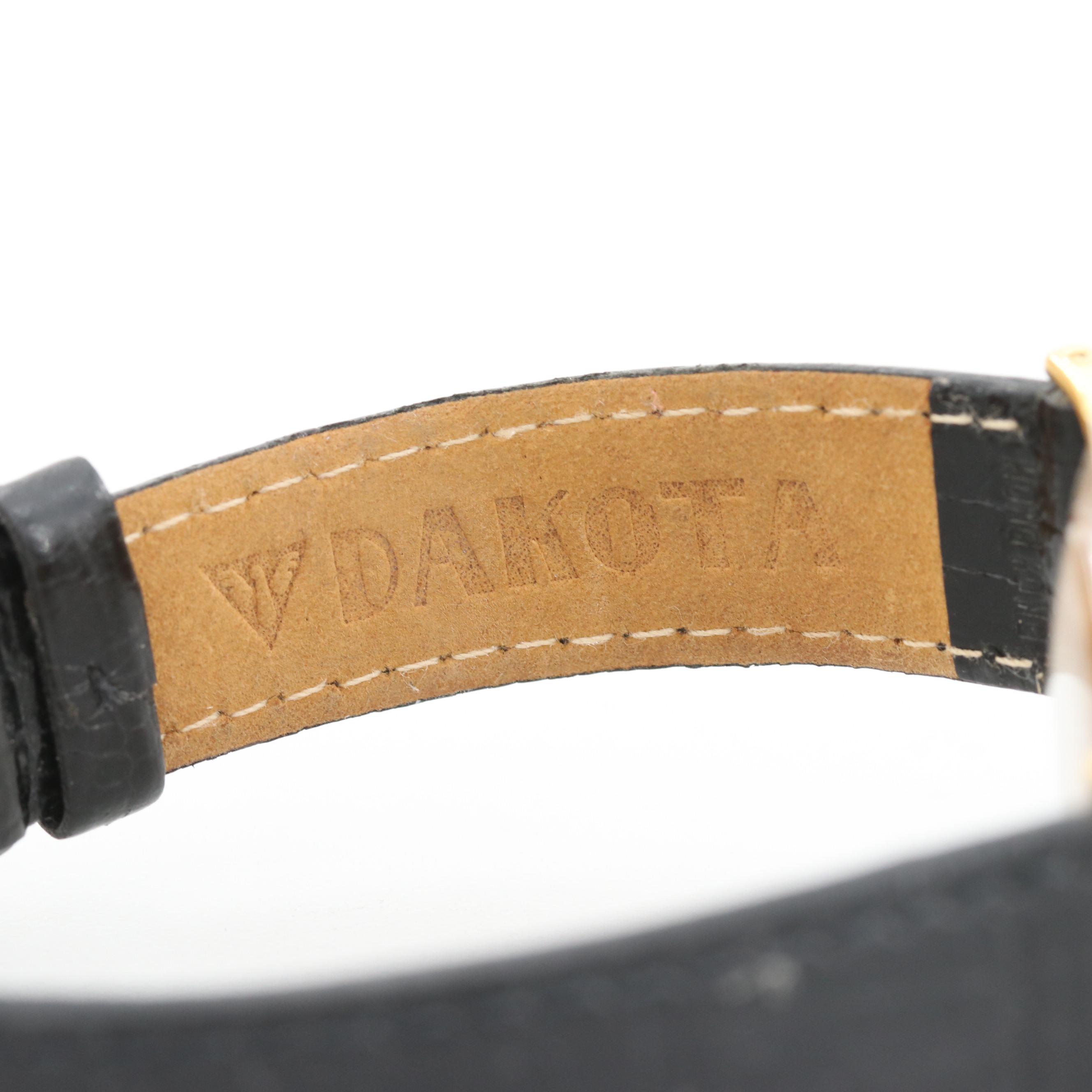 Juvenia Gold Tone Skeleton Watch